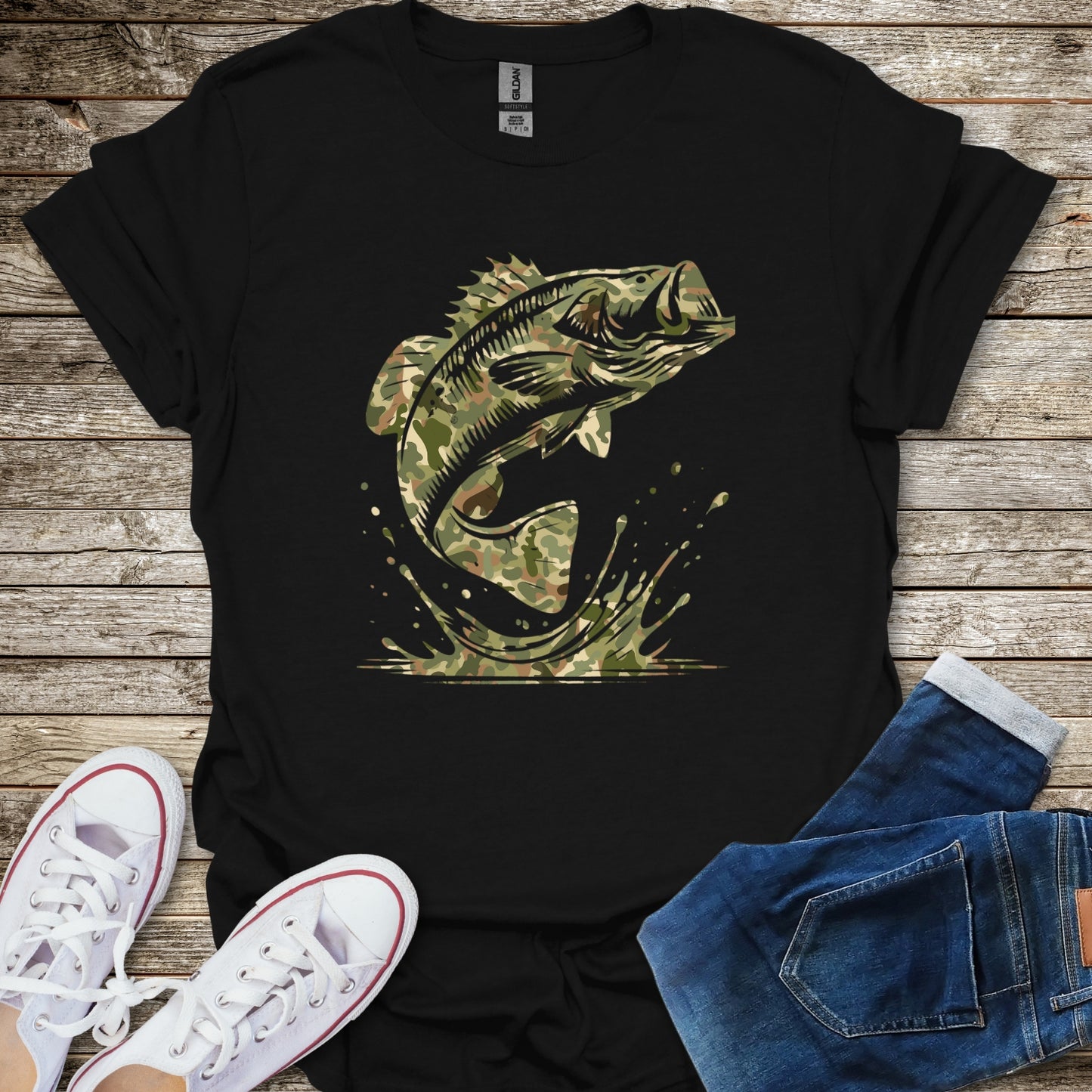 Camo Bass T-Shirt