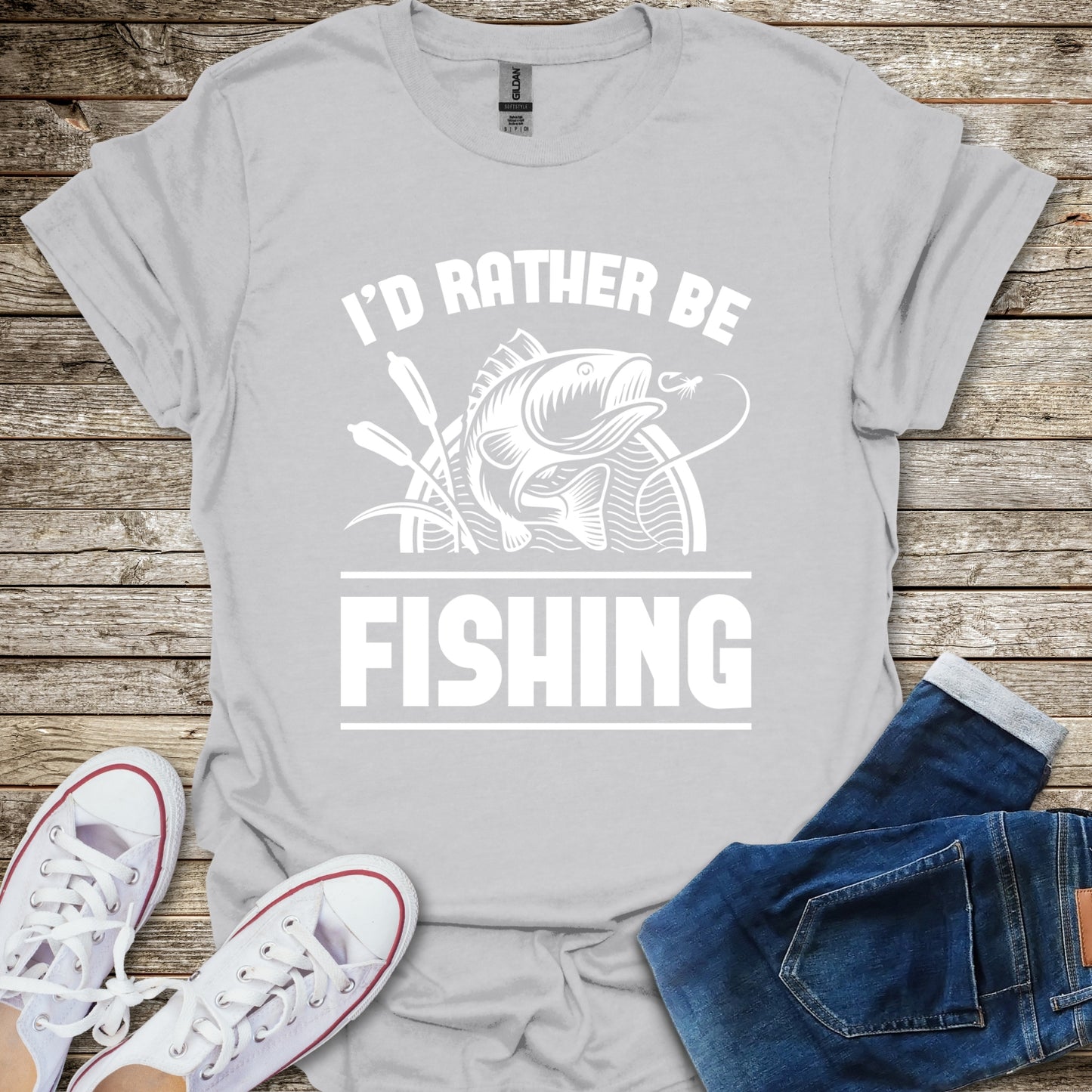 I'd Rather Be Fishing T-Shirt