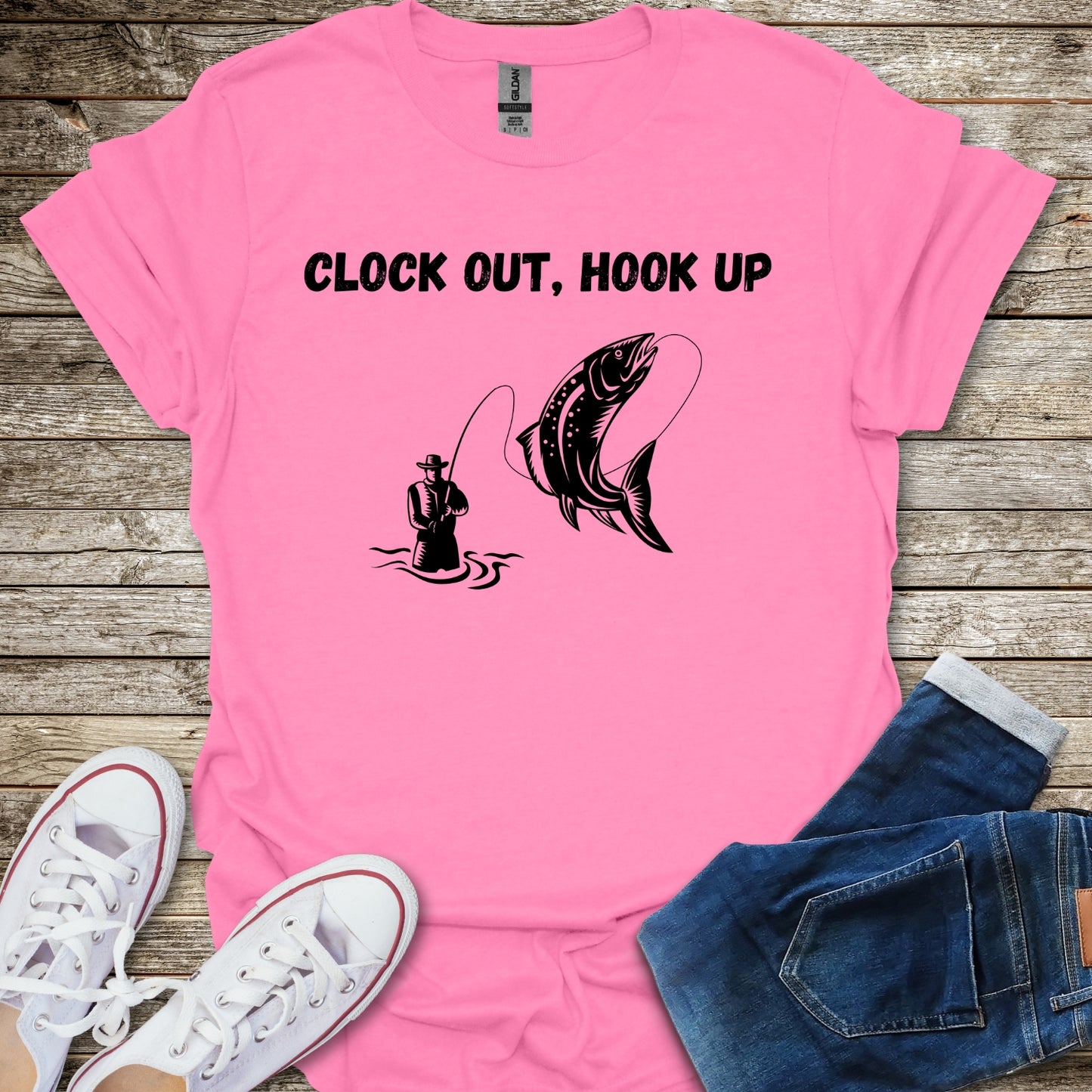 Clock Out, Hook Up T-Shirt