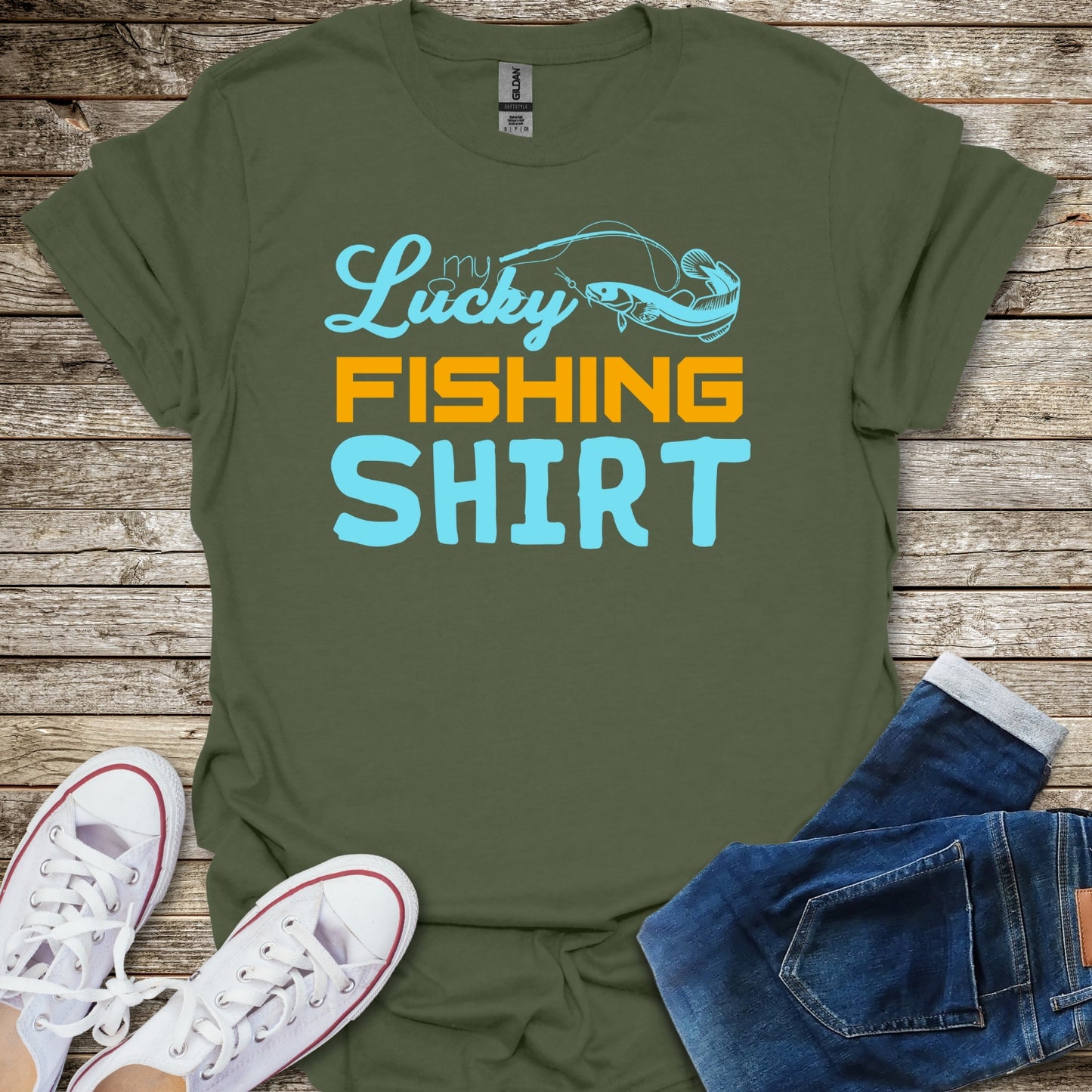Lucky Fishing Shirt T-Shirt