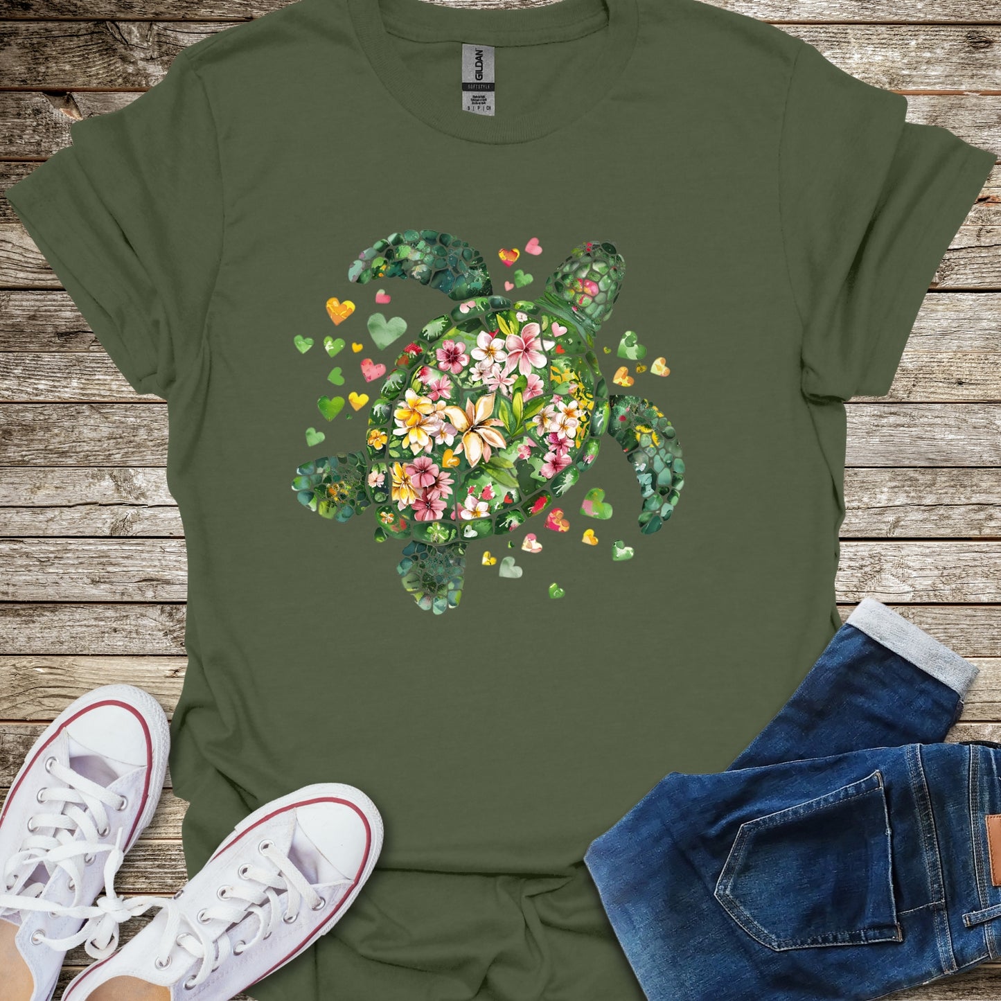 Blossom Sea Turtle T-Shirt