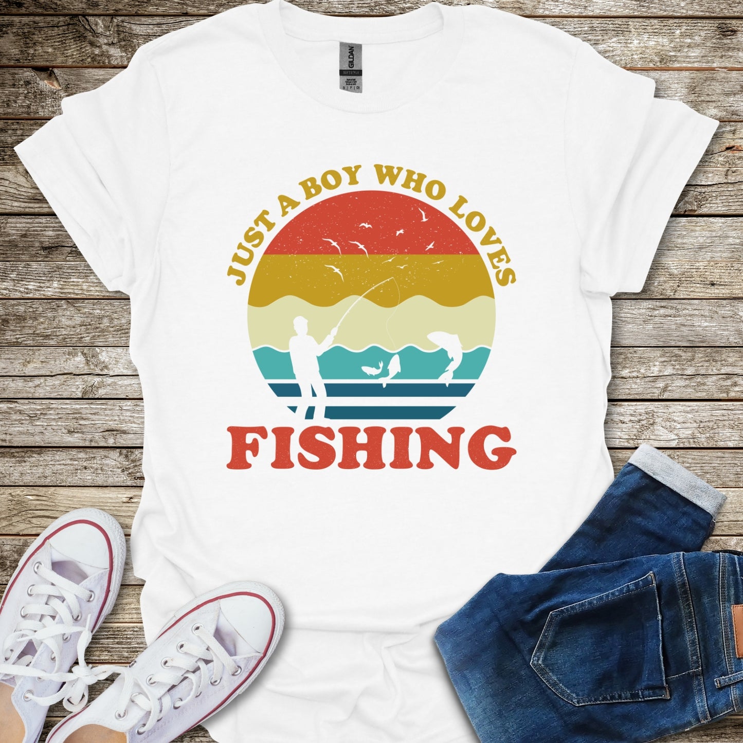 Just a Boy Who Loves Fishing T-Shirt