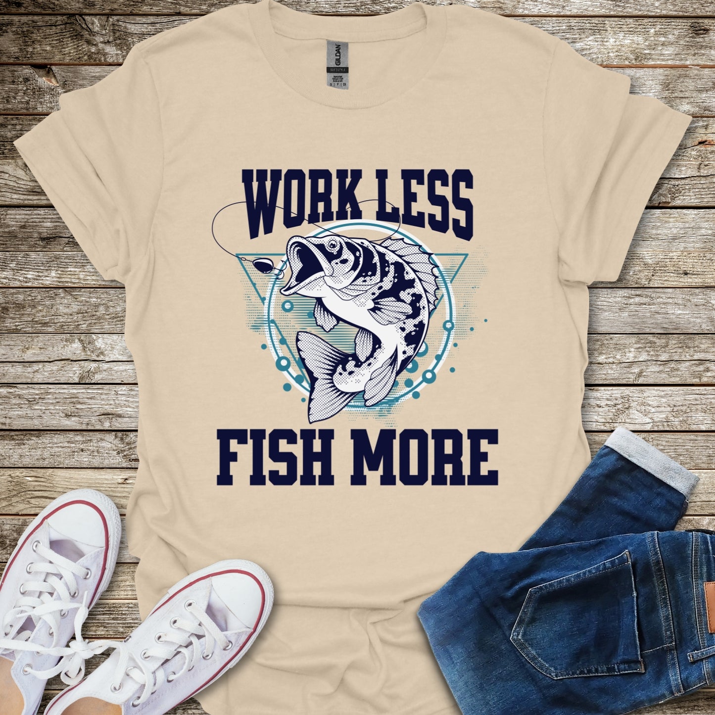 Work Less Fish More T-Shirt
