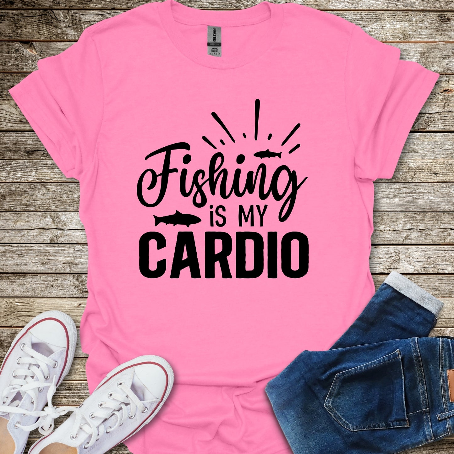 Fishing is My Cardio T-Shirt