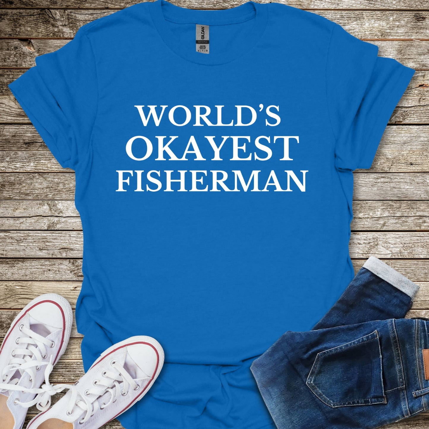 World's Okayest Fisherman T-Shirt