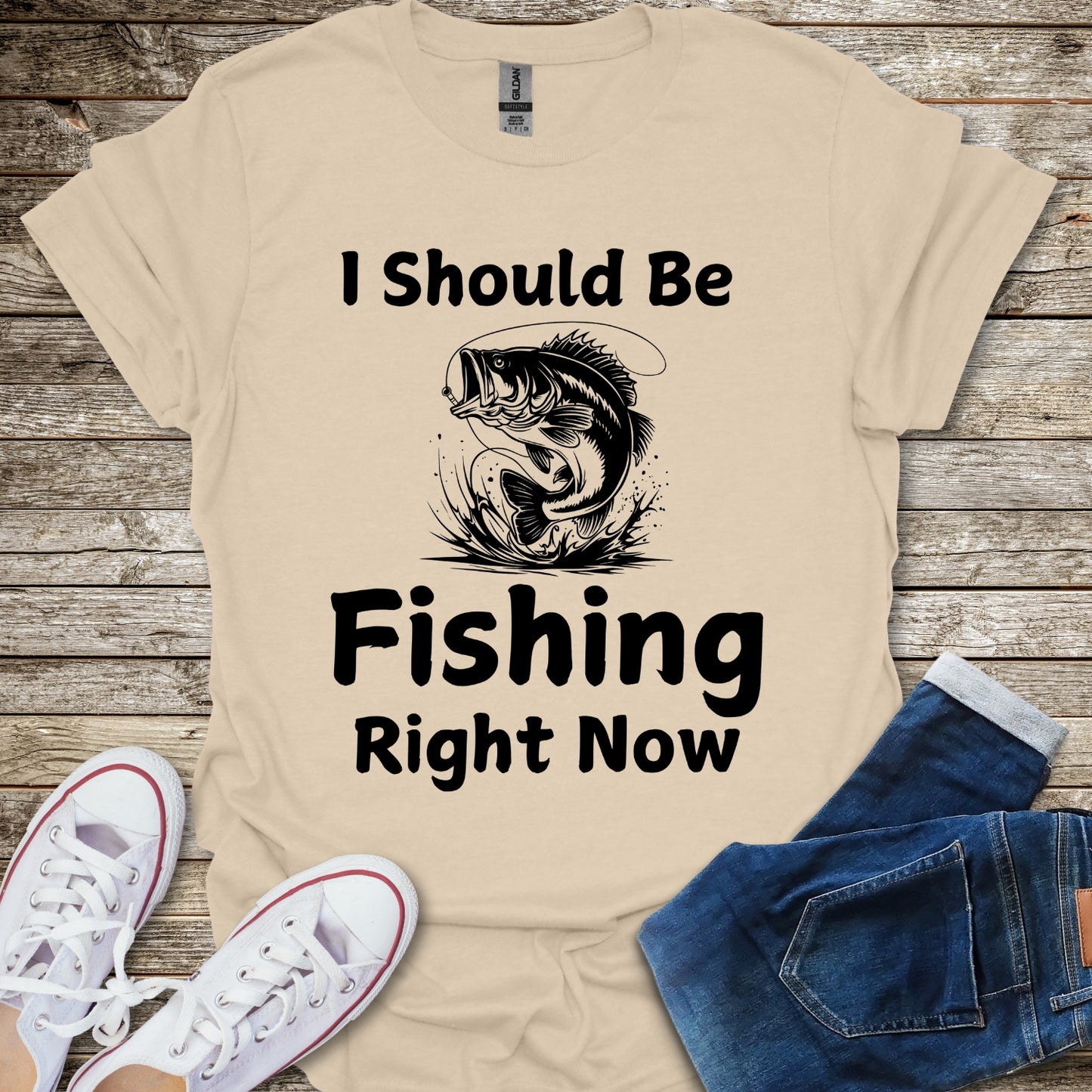 I Should Be Fishing Right Now T-Shirt