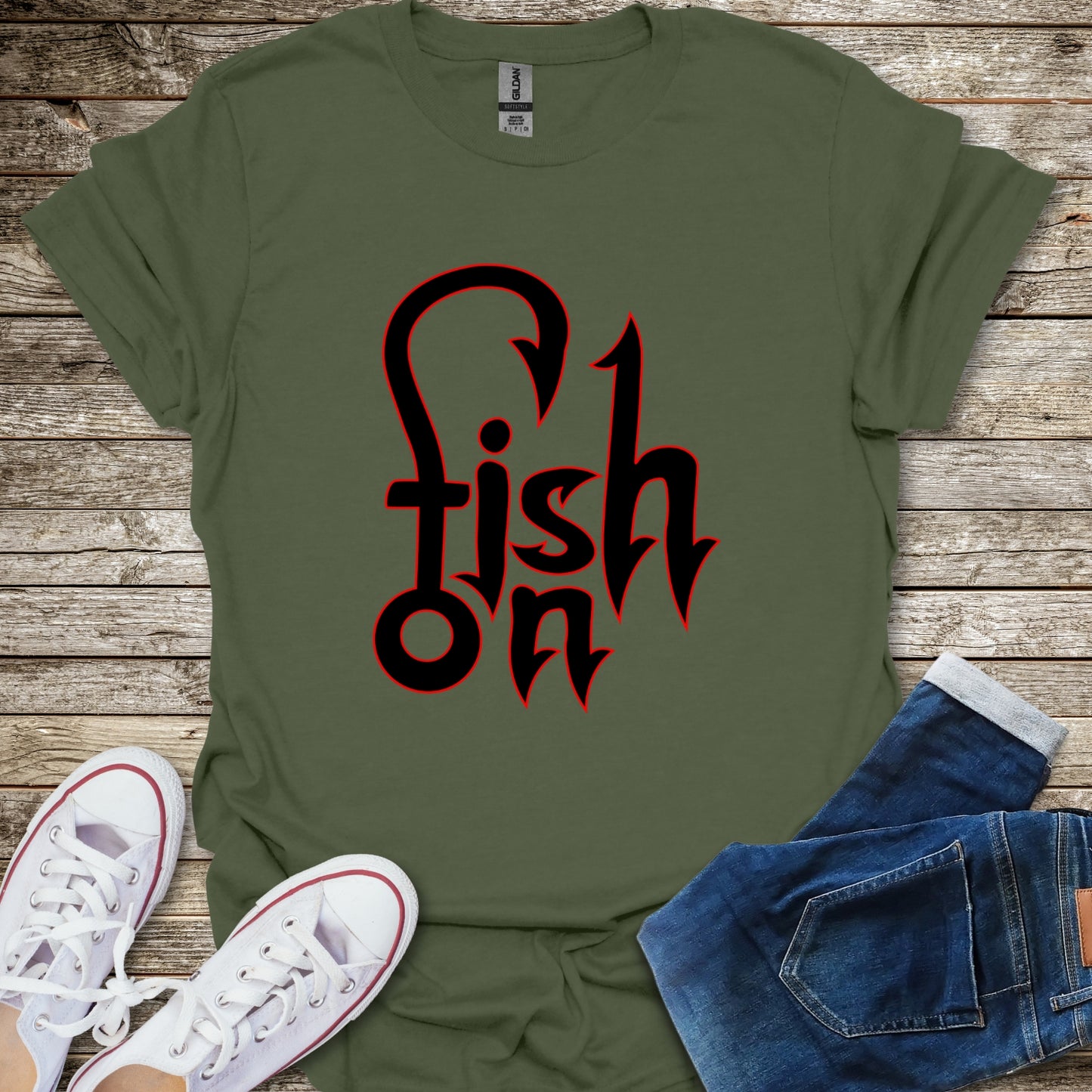 Fish On T-Shirt