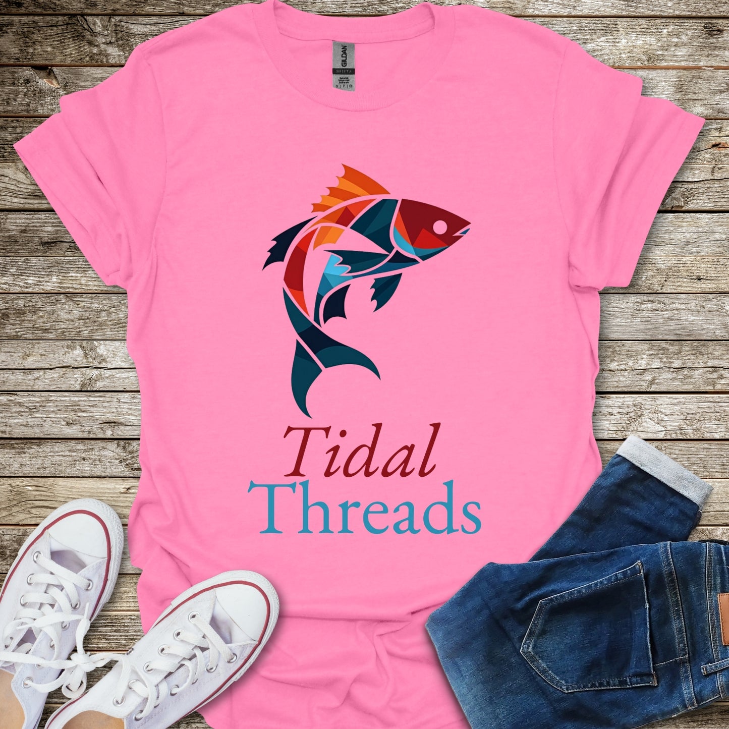 Fragmented Fin T-Shirt (Back Print)