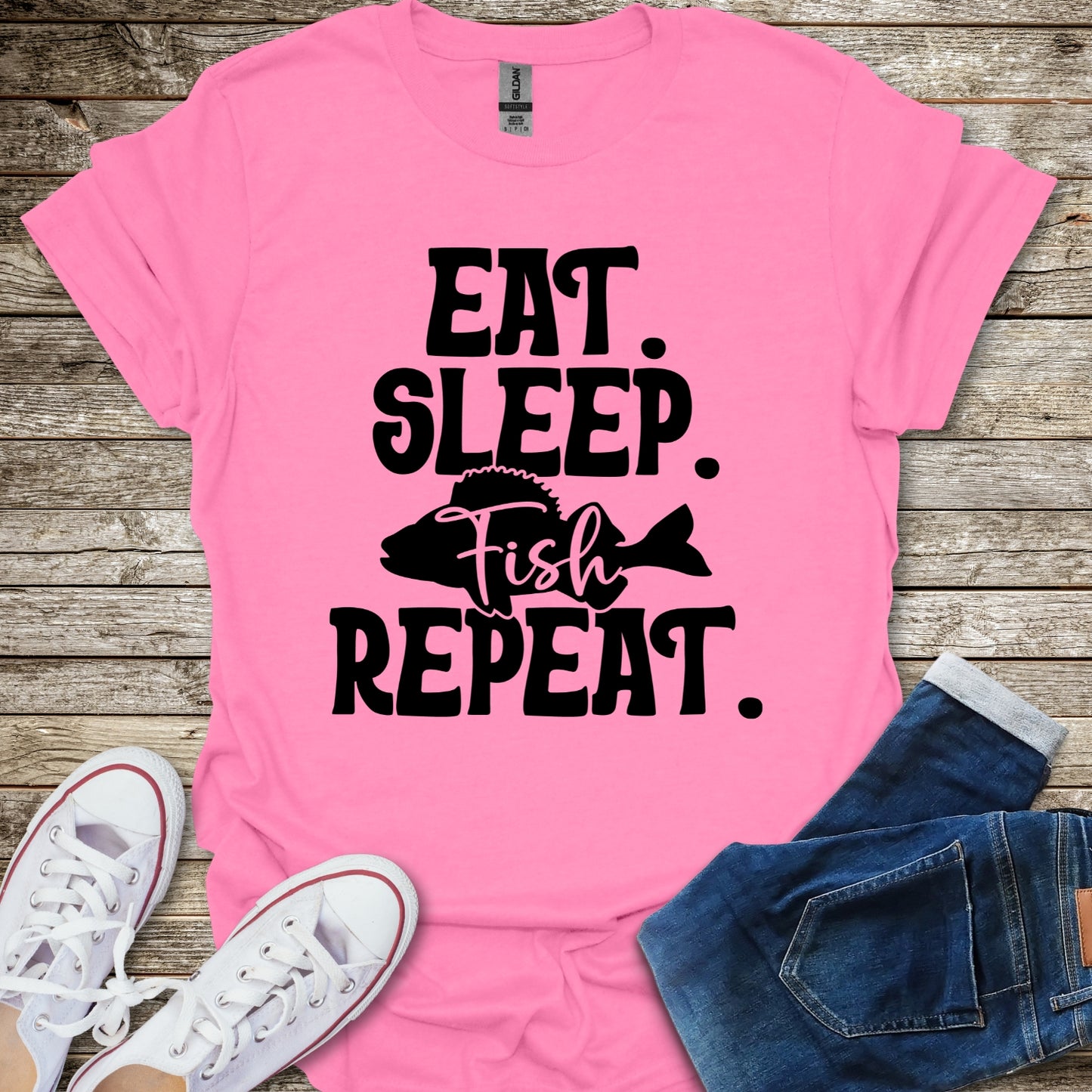 Eat Sleep Fish Repeat T-Shirt