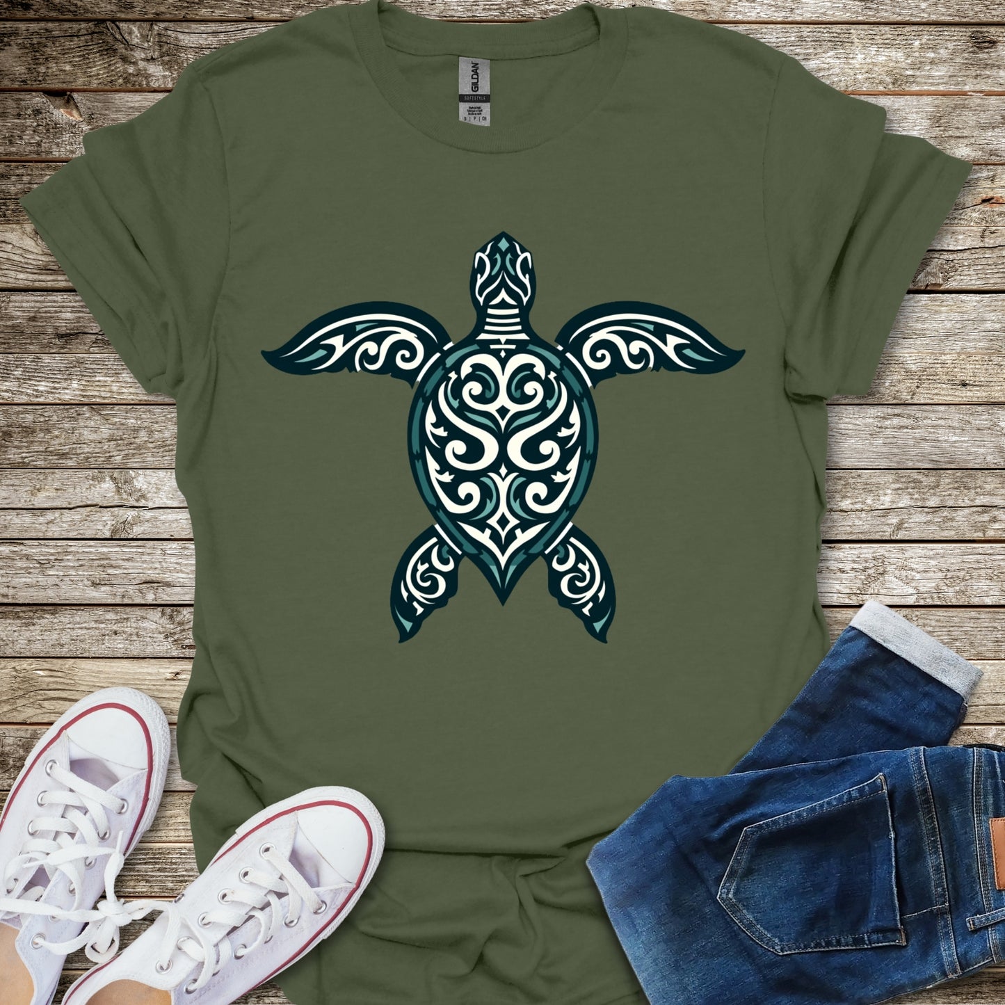Tribal Turtle T-Shirt