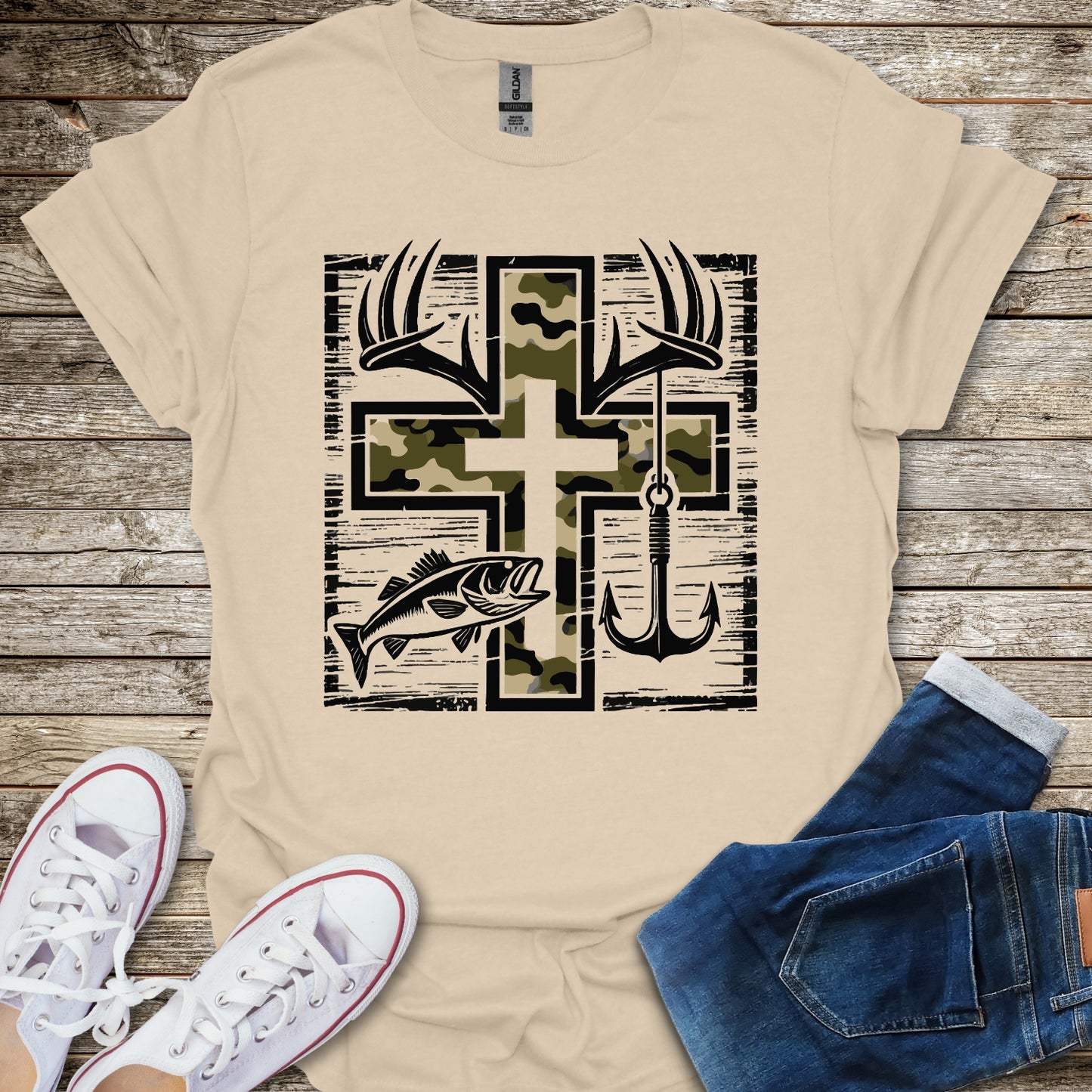 Camo Cross T-Shirt