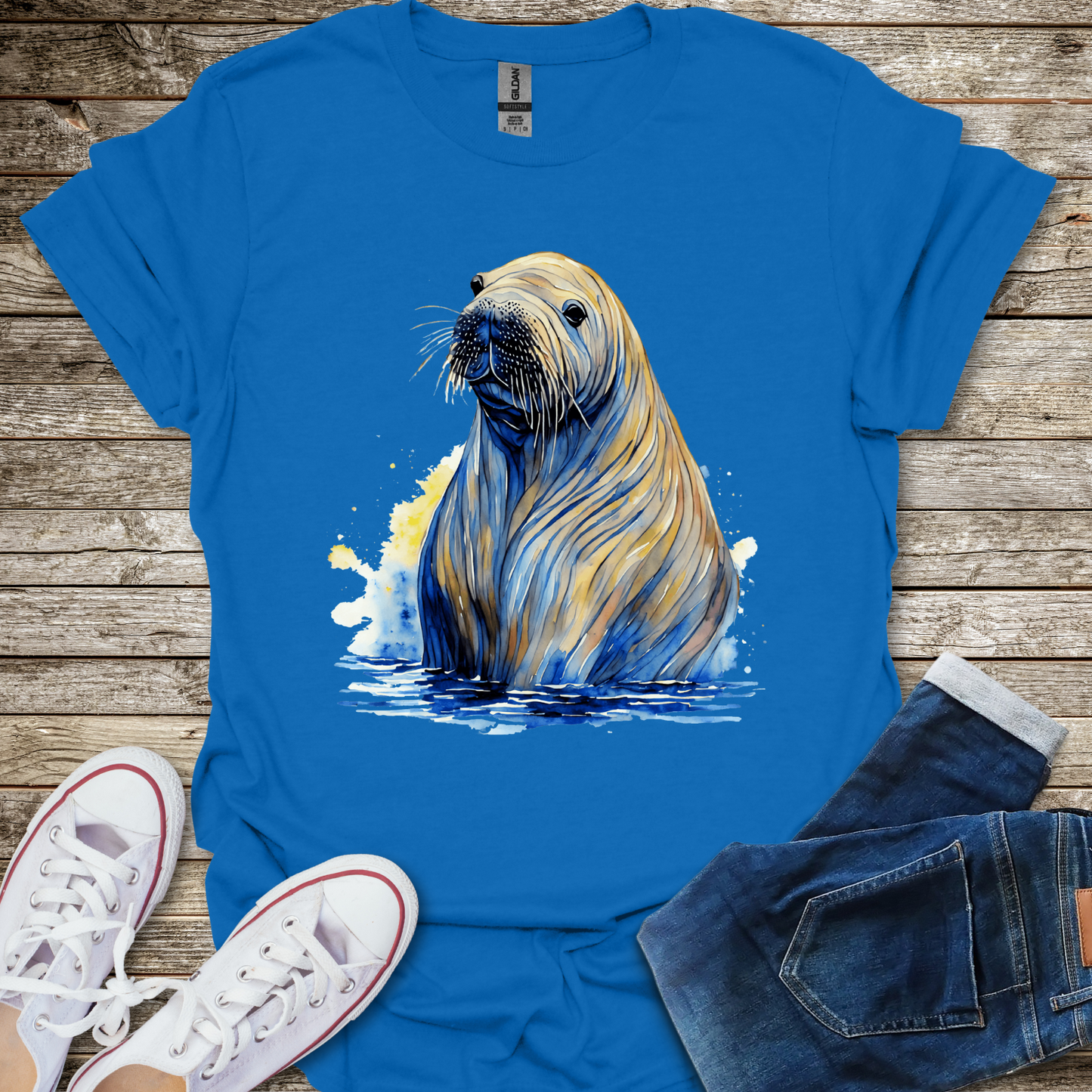 Walrus Watercolor T-Shirt