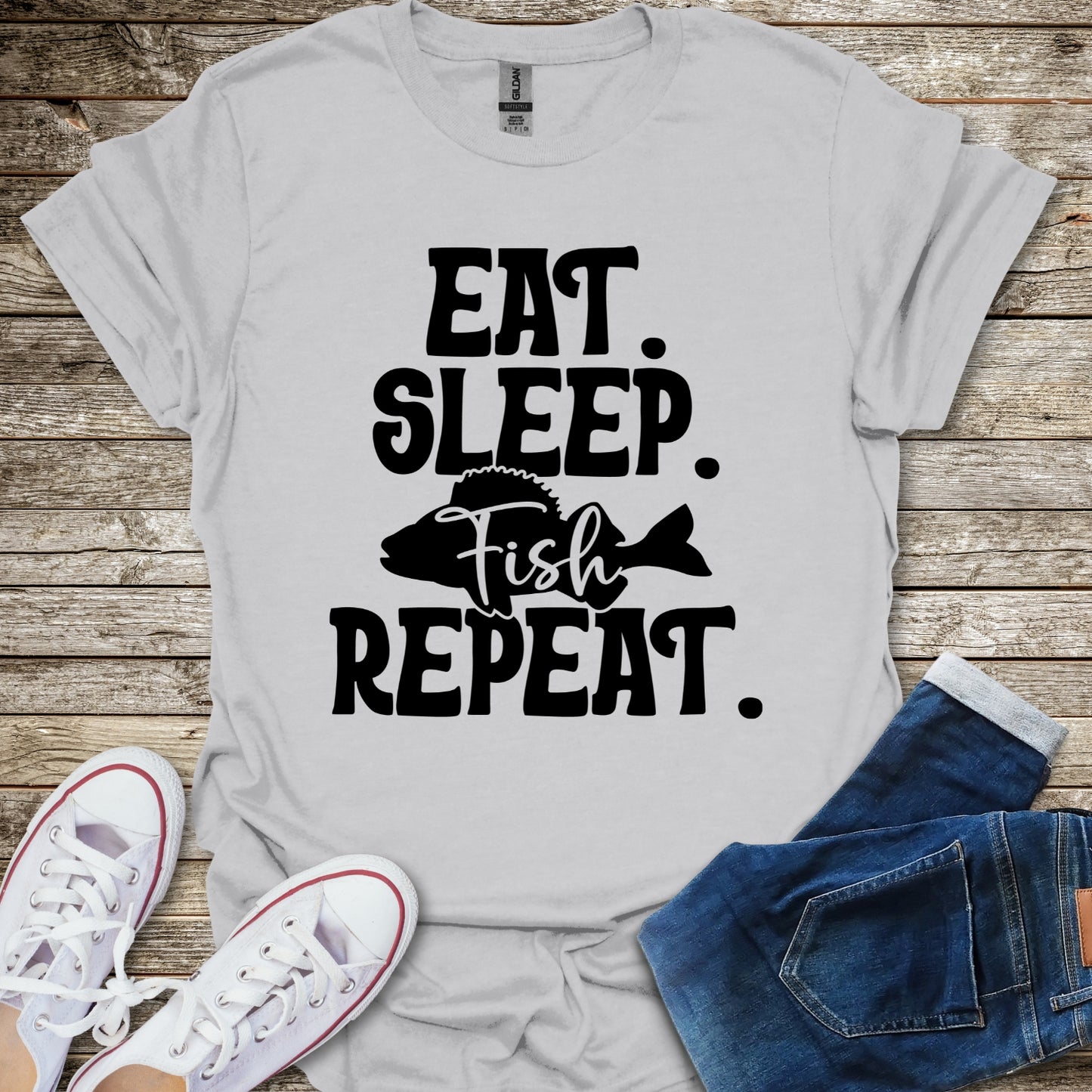 Eat Sleep Fish Repeat T-Shirt