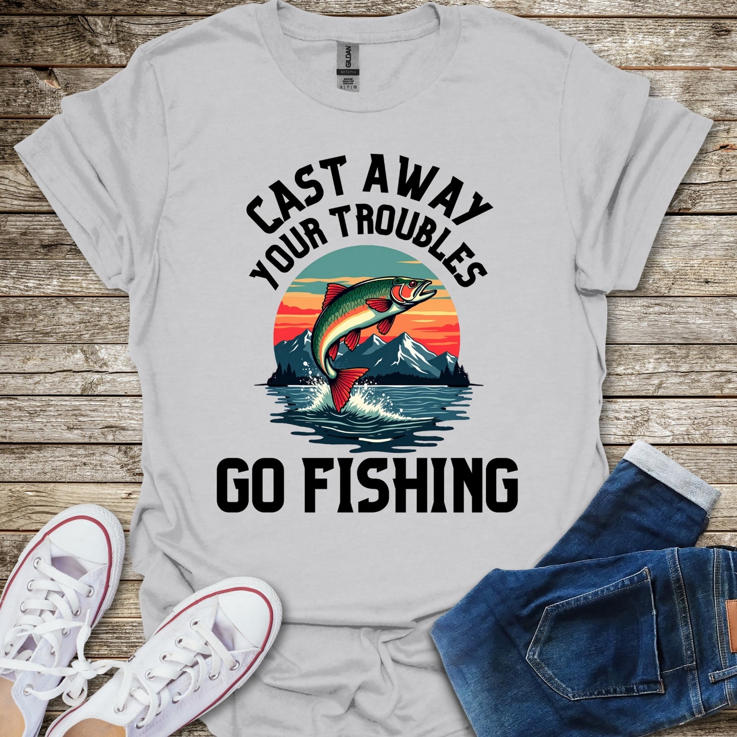 Cast Away Your Troubles T-Shirt