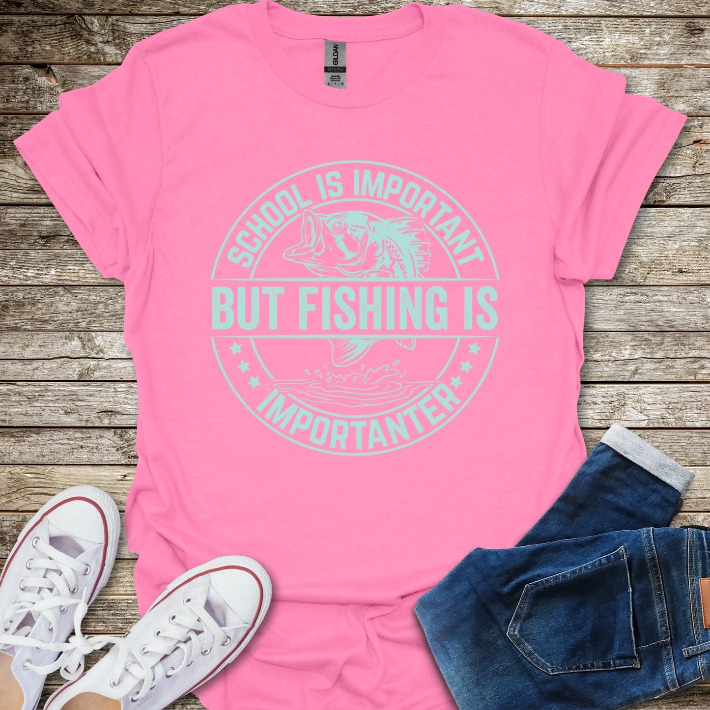School Is Important But Fishing Is Importanter T-Shirt