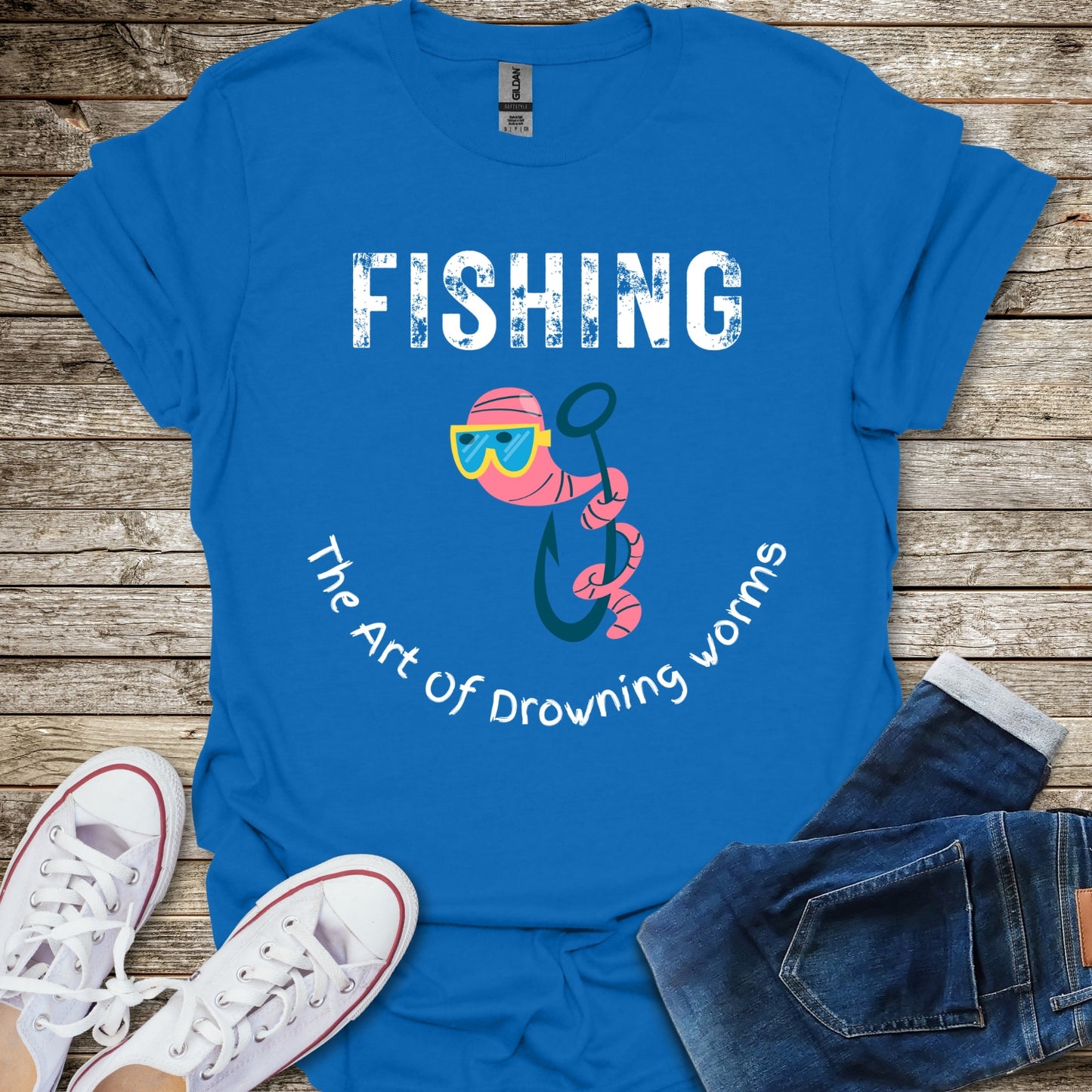Fishing the Art of Drowning Worms T-Shirt
