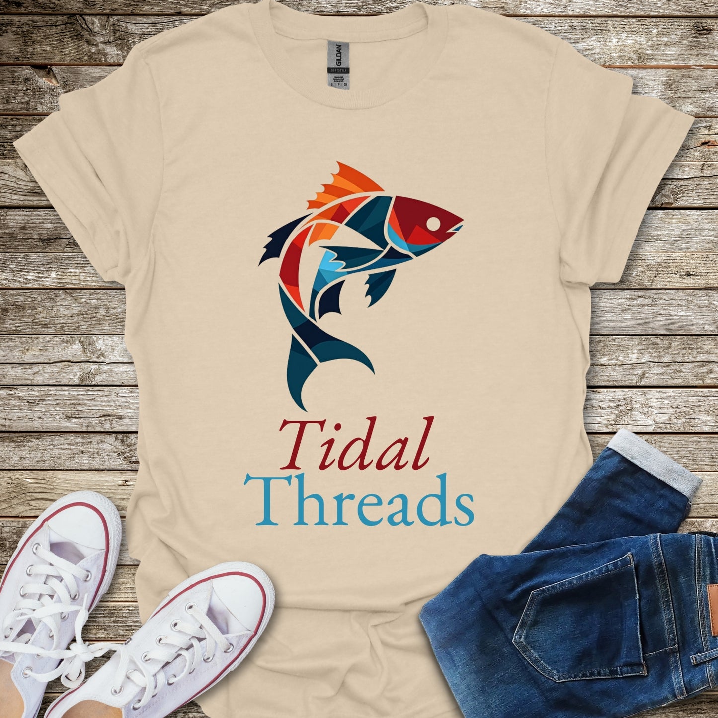 Fragmented Fin T-Shirt (Back Print)
