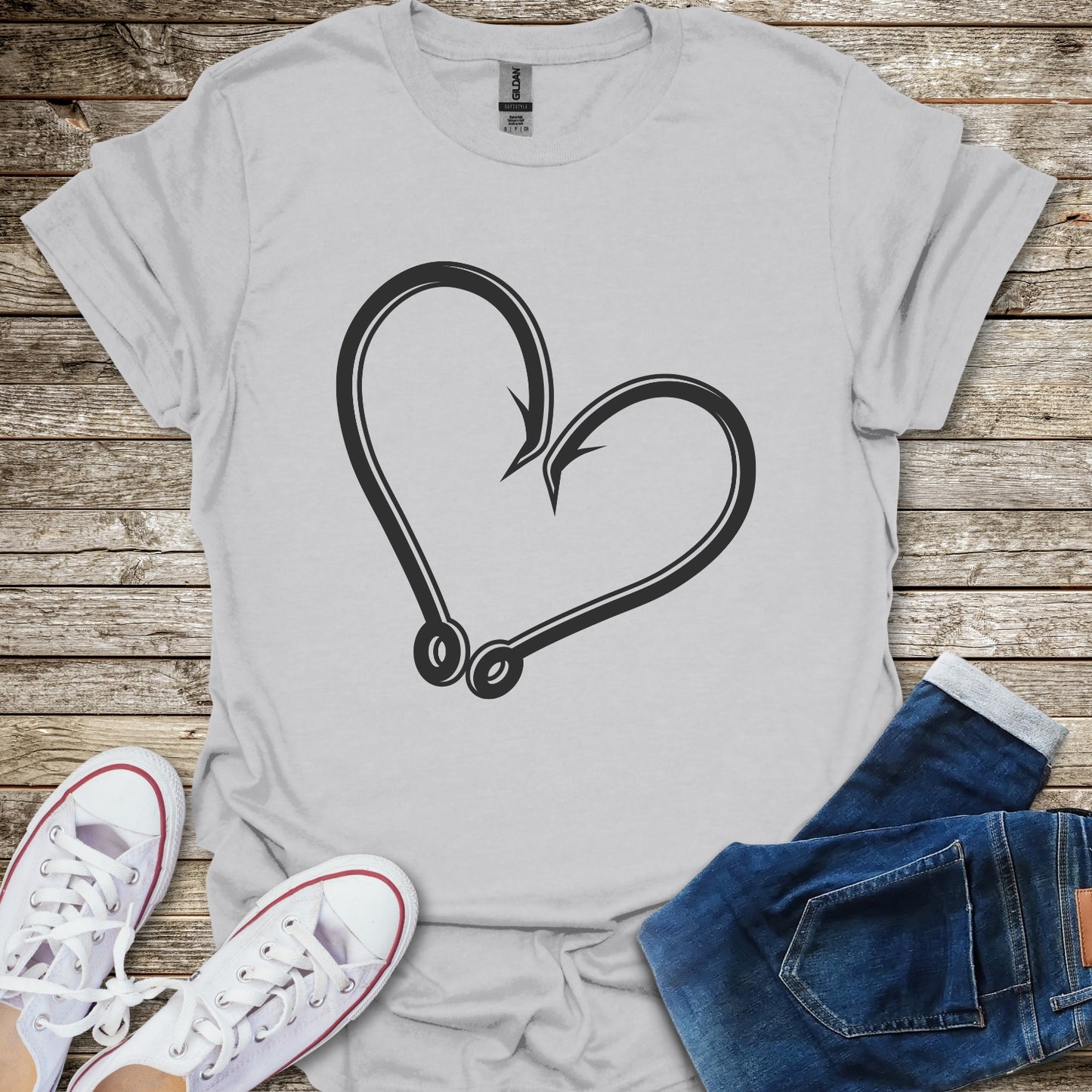Fishing Heart T-Shirt