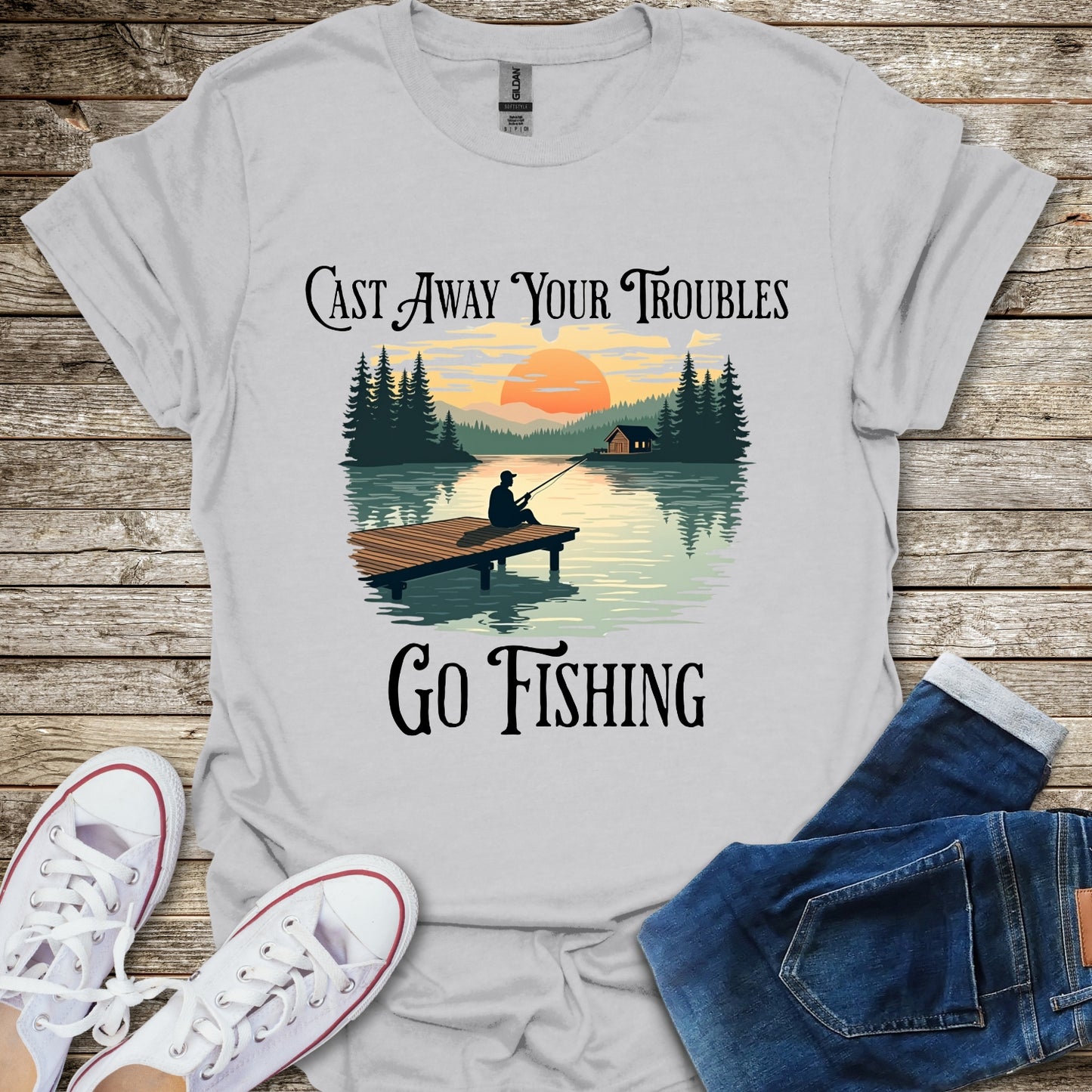 Cast Away Your Troubles T-Shirt