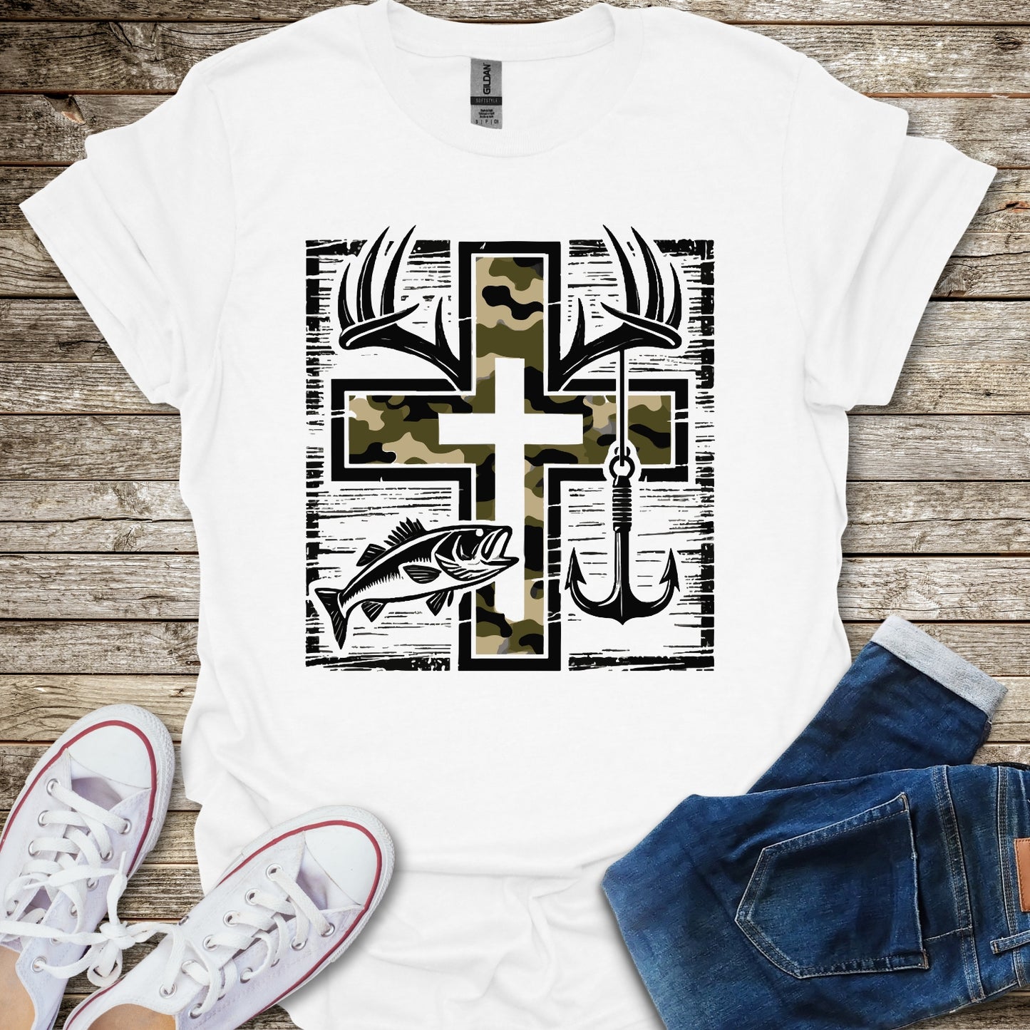 Camo Cross T-Shirt