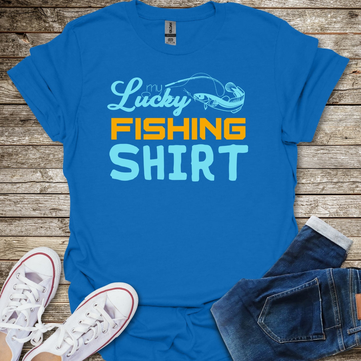 Lucky Fishing Shirt T-Shirt
