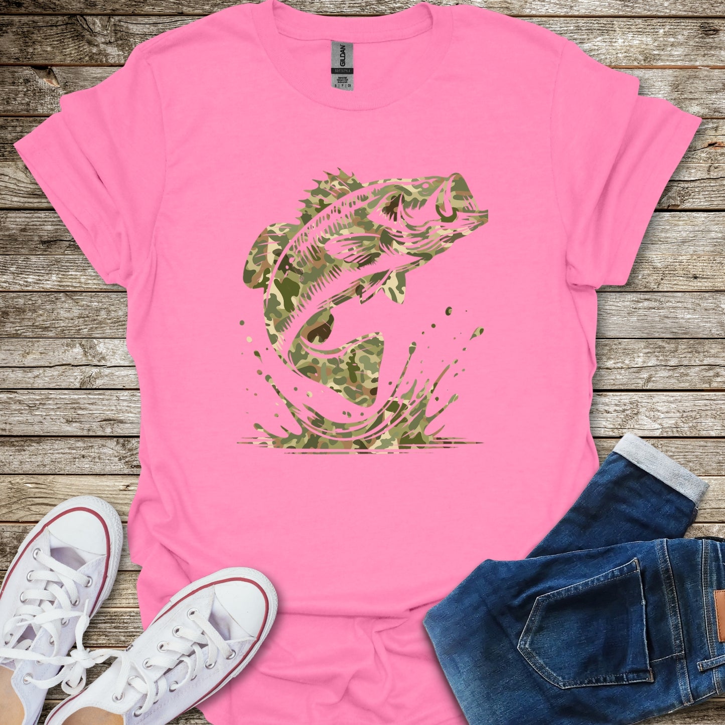 Camo Bass T-Shirt