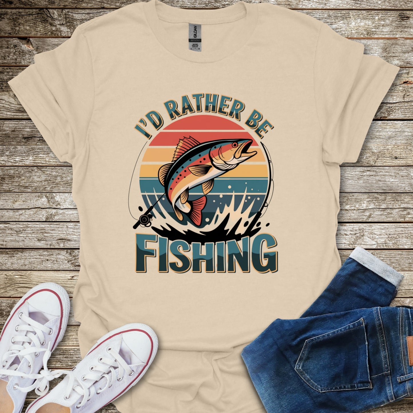 I'd Rather Be Fishing T-Shirt