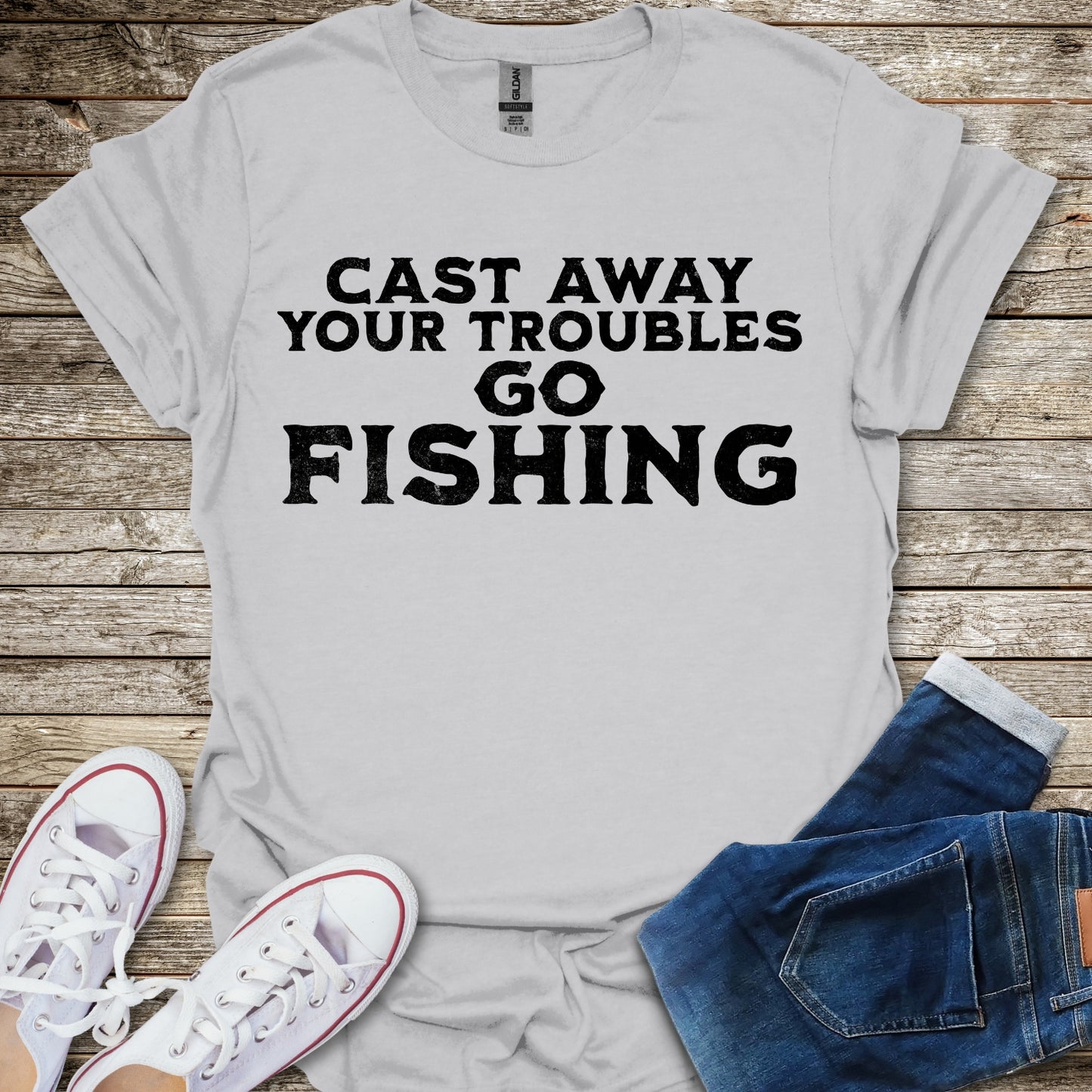 Cast Away Your Troubles T-Shirt