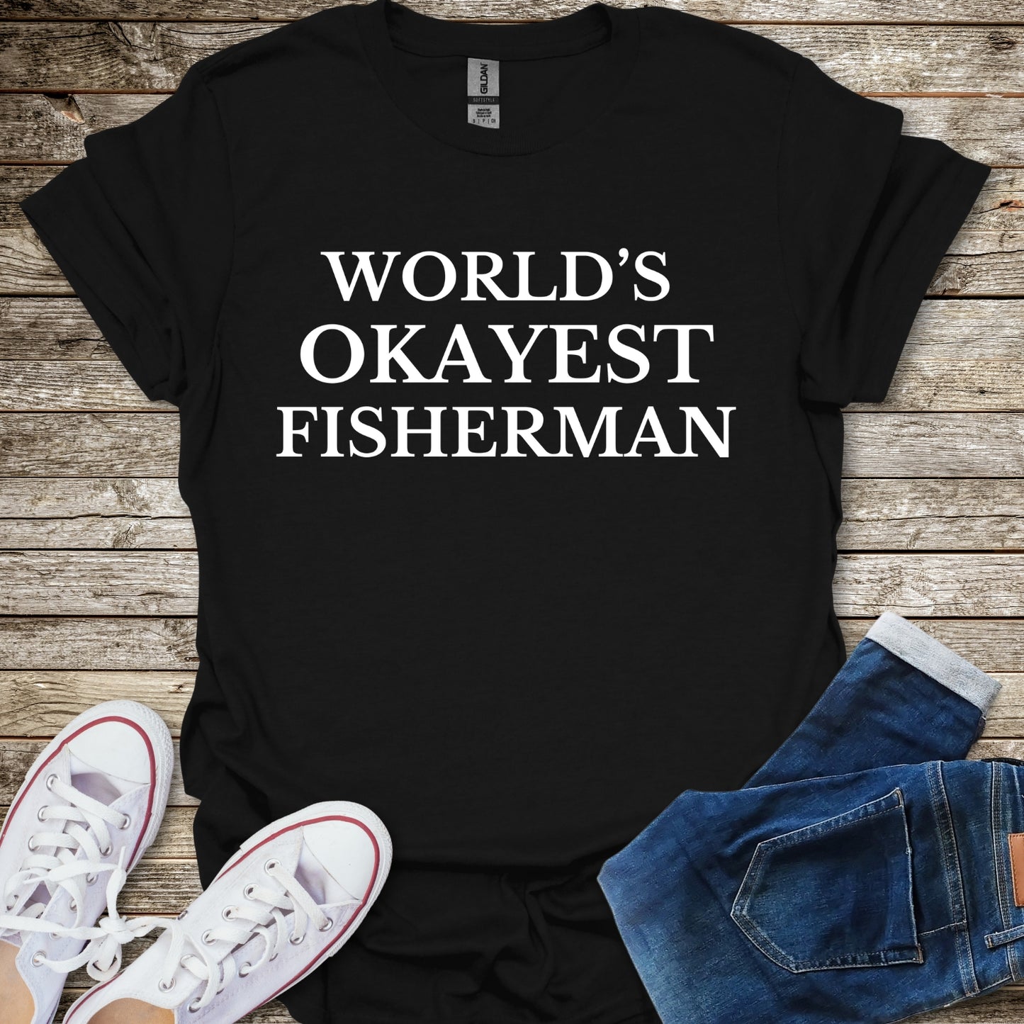 World's Okayest Fisherman T-Shirt