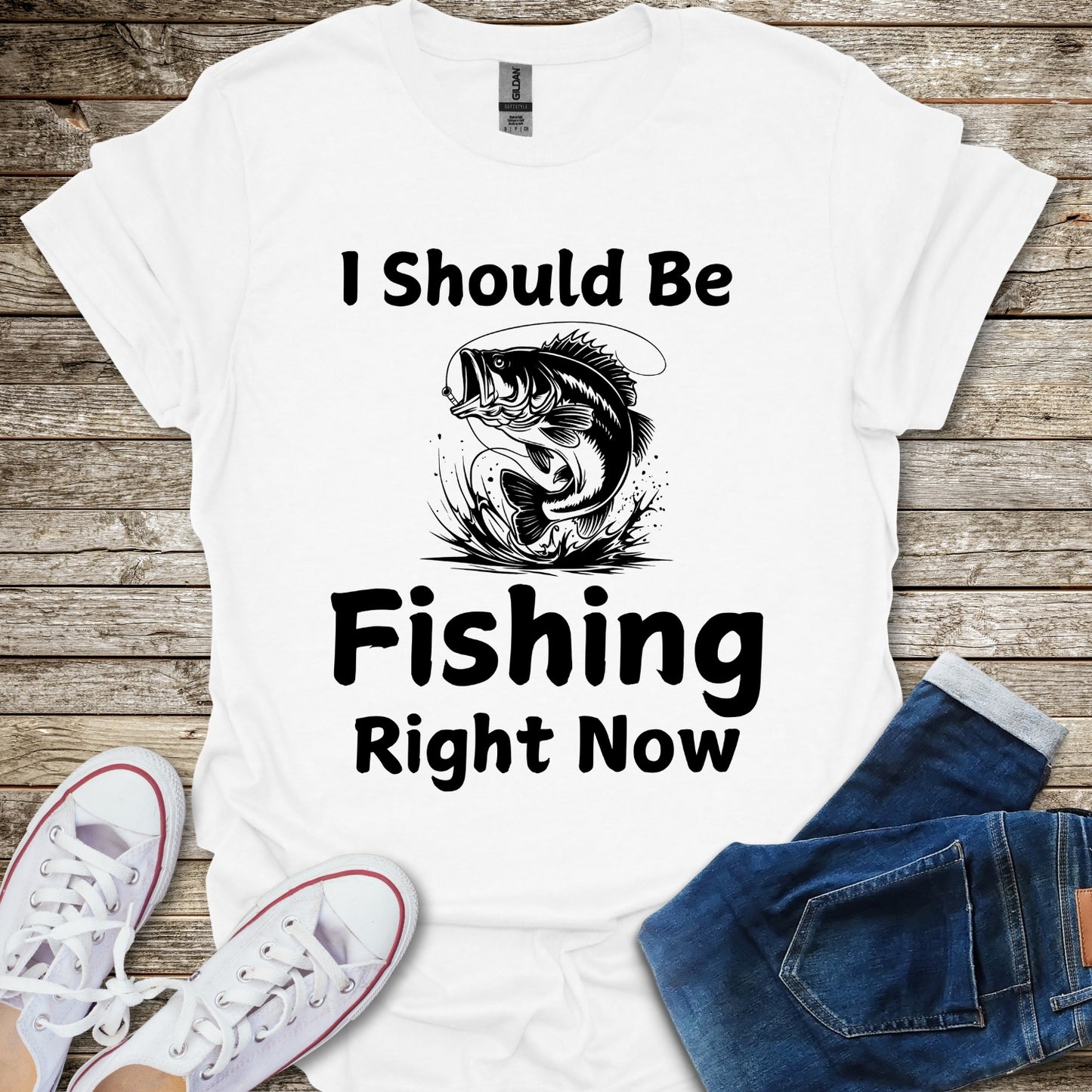 I Should Be Fishing Right Now T-Shirt