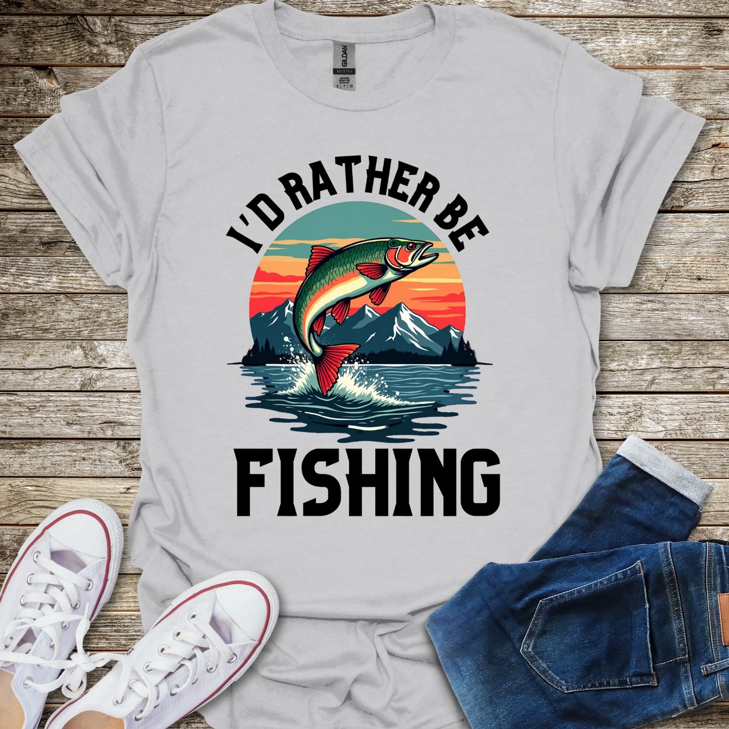 I'd Rather Be Fishing T-Shirt
