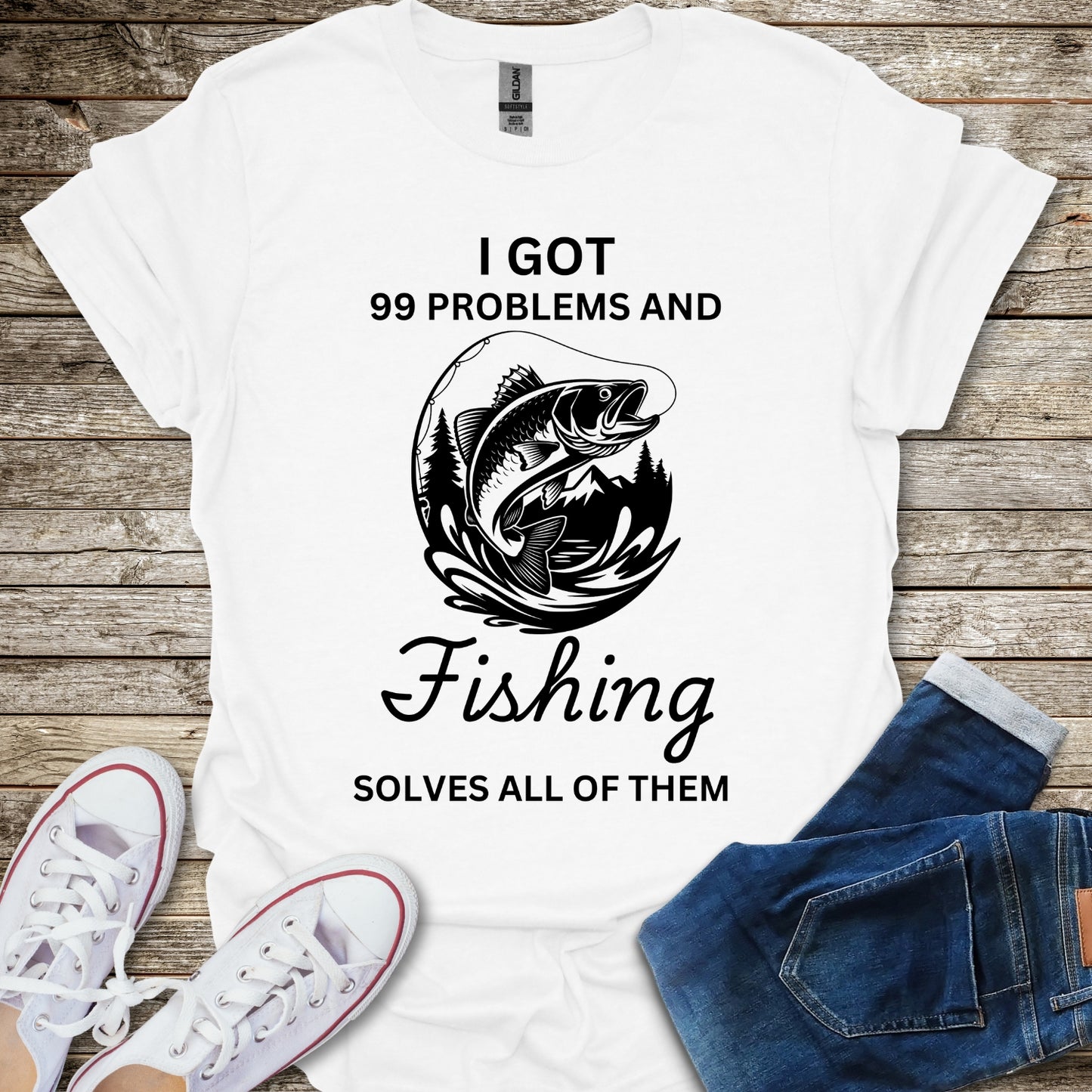 Fishing Solves My Problems T-Shirt
