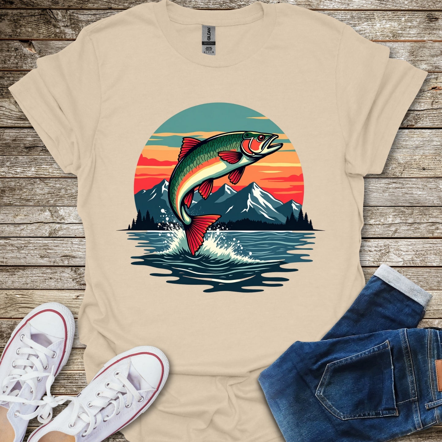 Sunset Fish T-Shirt