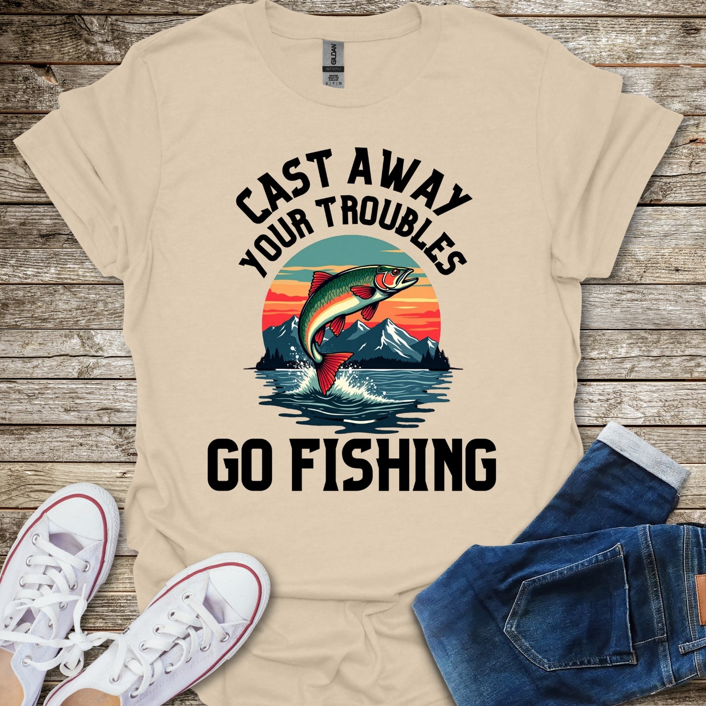 Cast Away Your Troubles T-Shirt