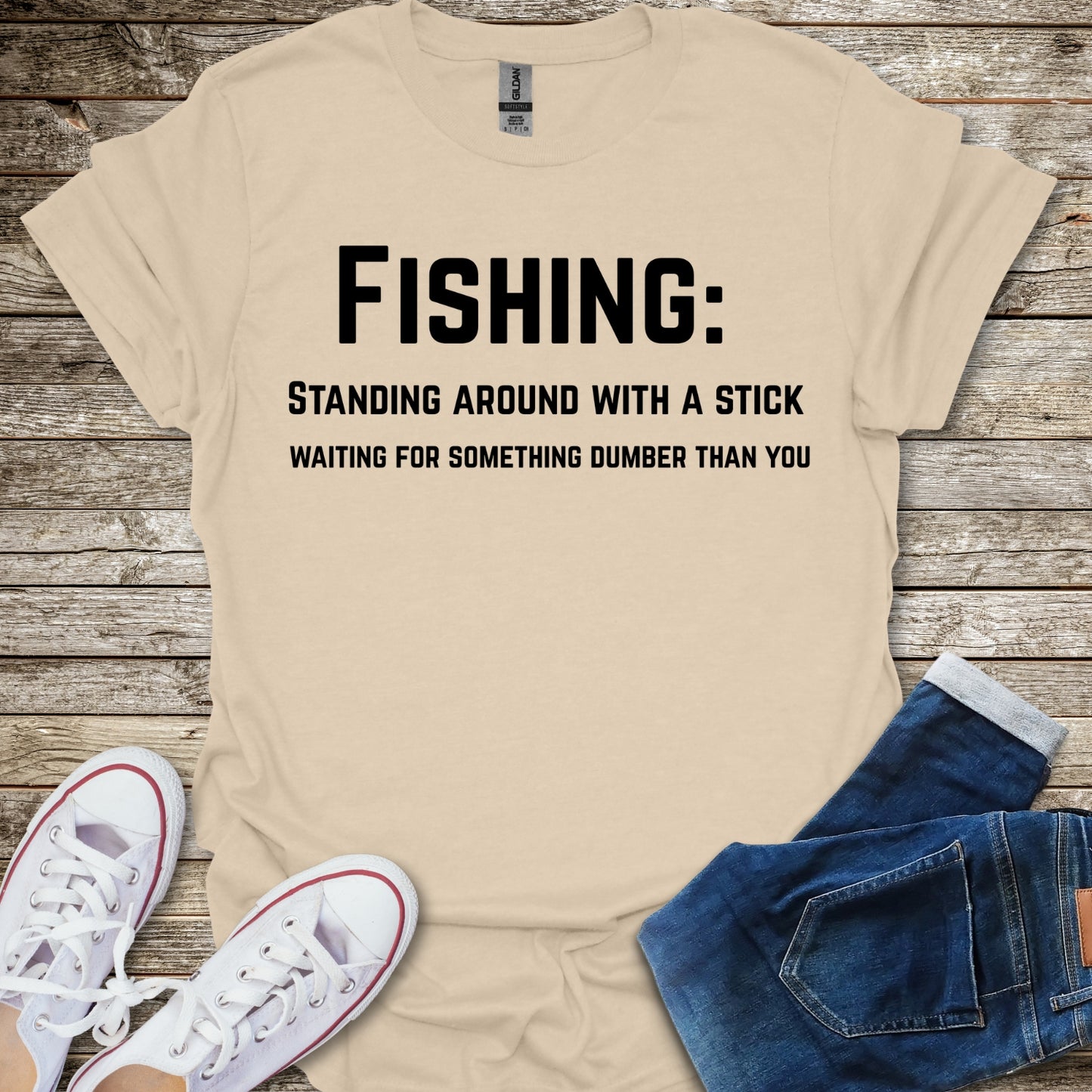 Standing Around With a Stick T-Shirt