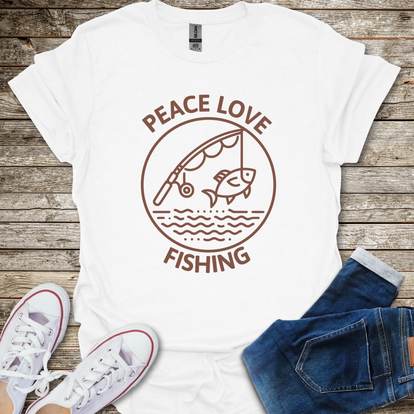 Peace Love Fishing T-Shirt