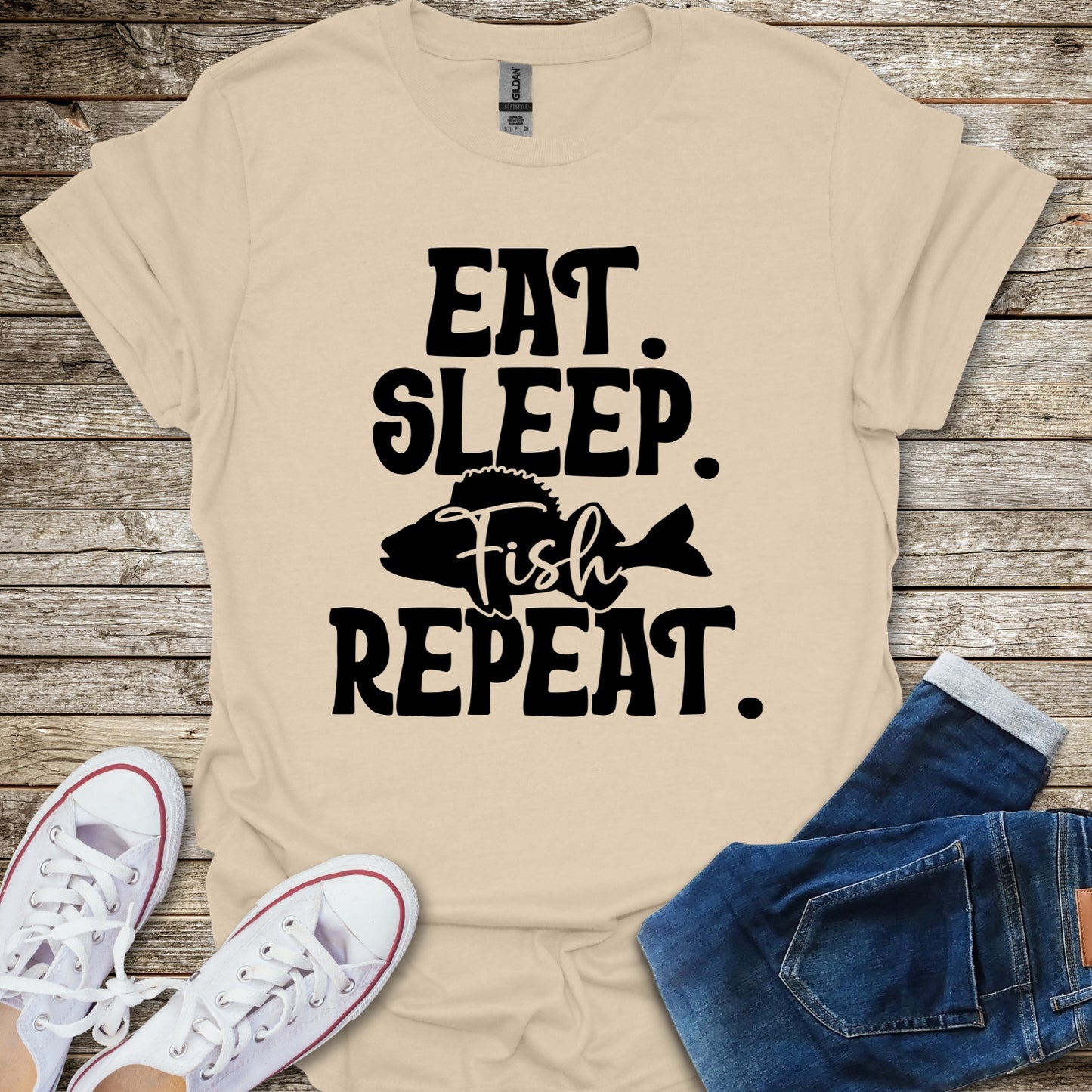 Eat Sleep Fish Repeat T-Shirt
