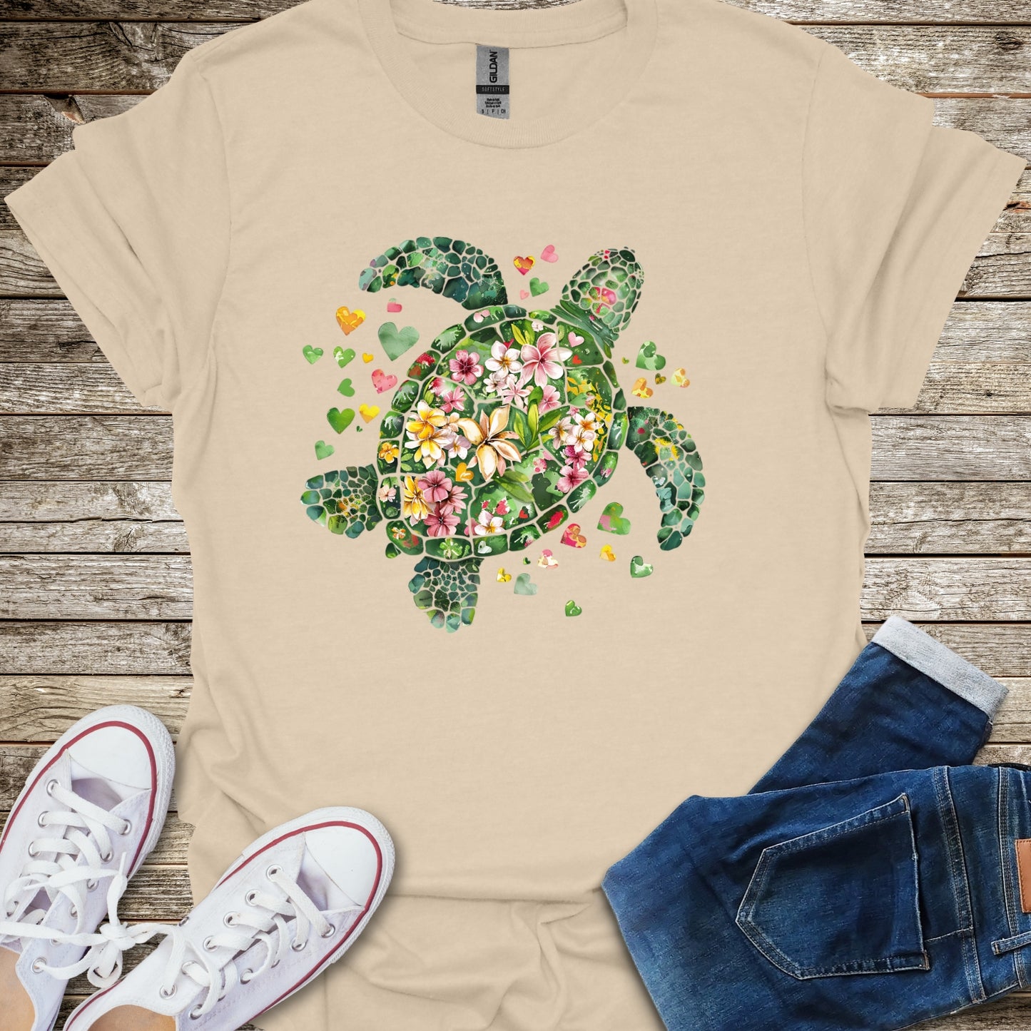Blossom Sea Turtle T-Shirt