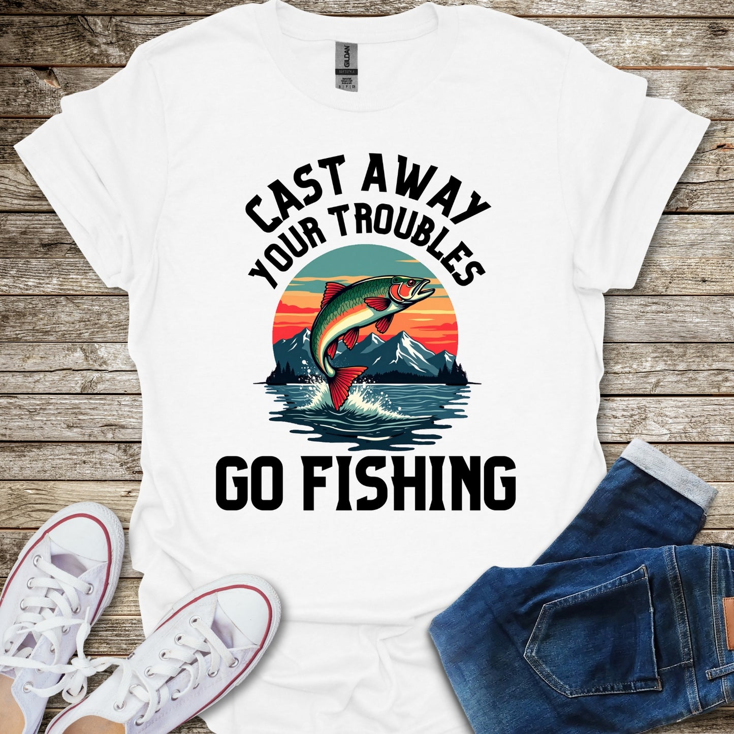 Cast Away Your Troubles T-Shirt