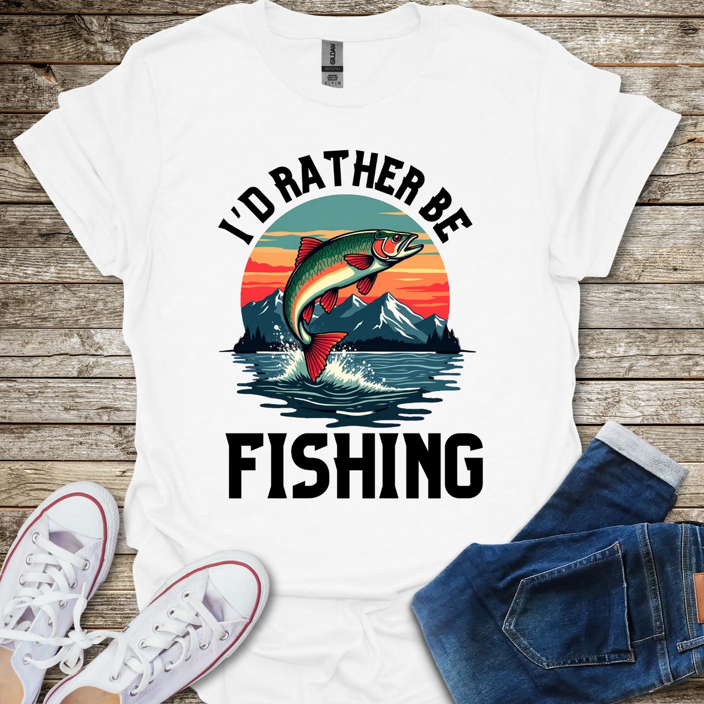 I'd Rather Be Fishing T-Shirt