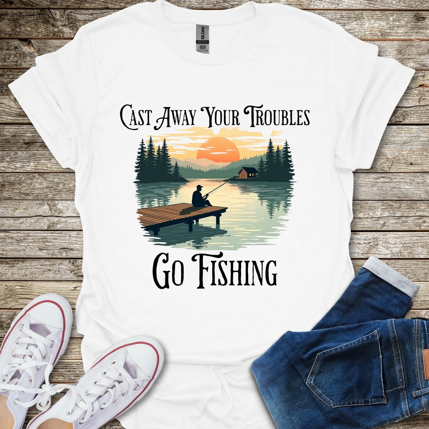 Cast Away Your Troubles T-Shirt
