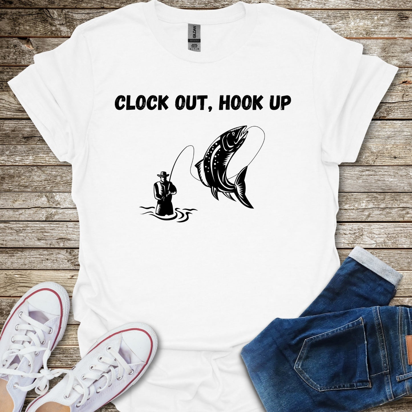 Clock Out, Hook Up T-Shirt