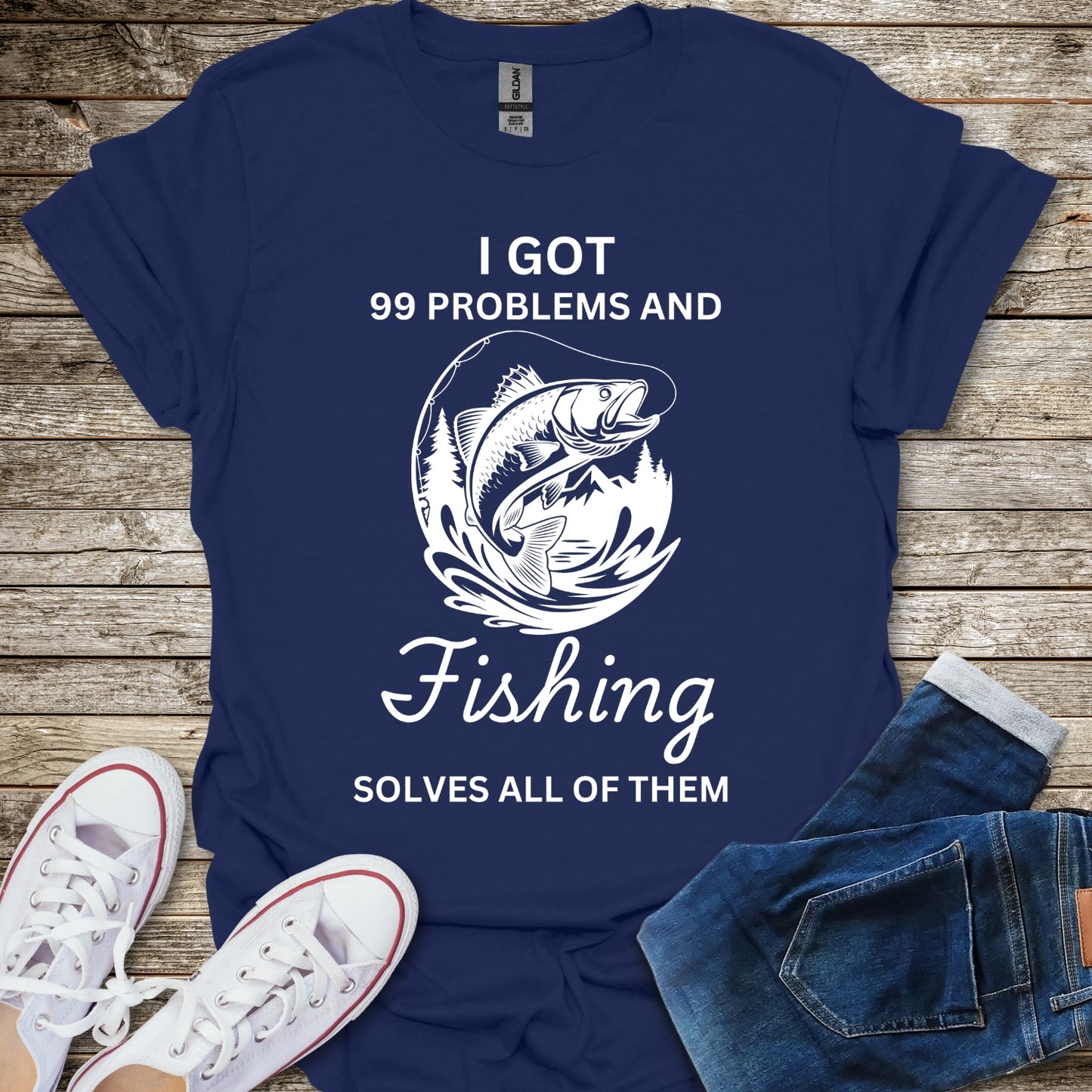 Fishing Solves My Problems T-Shirt