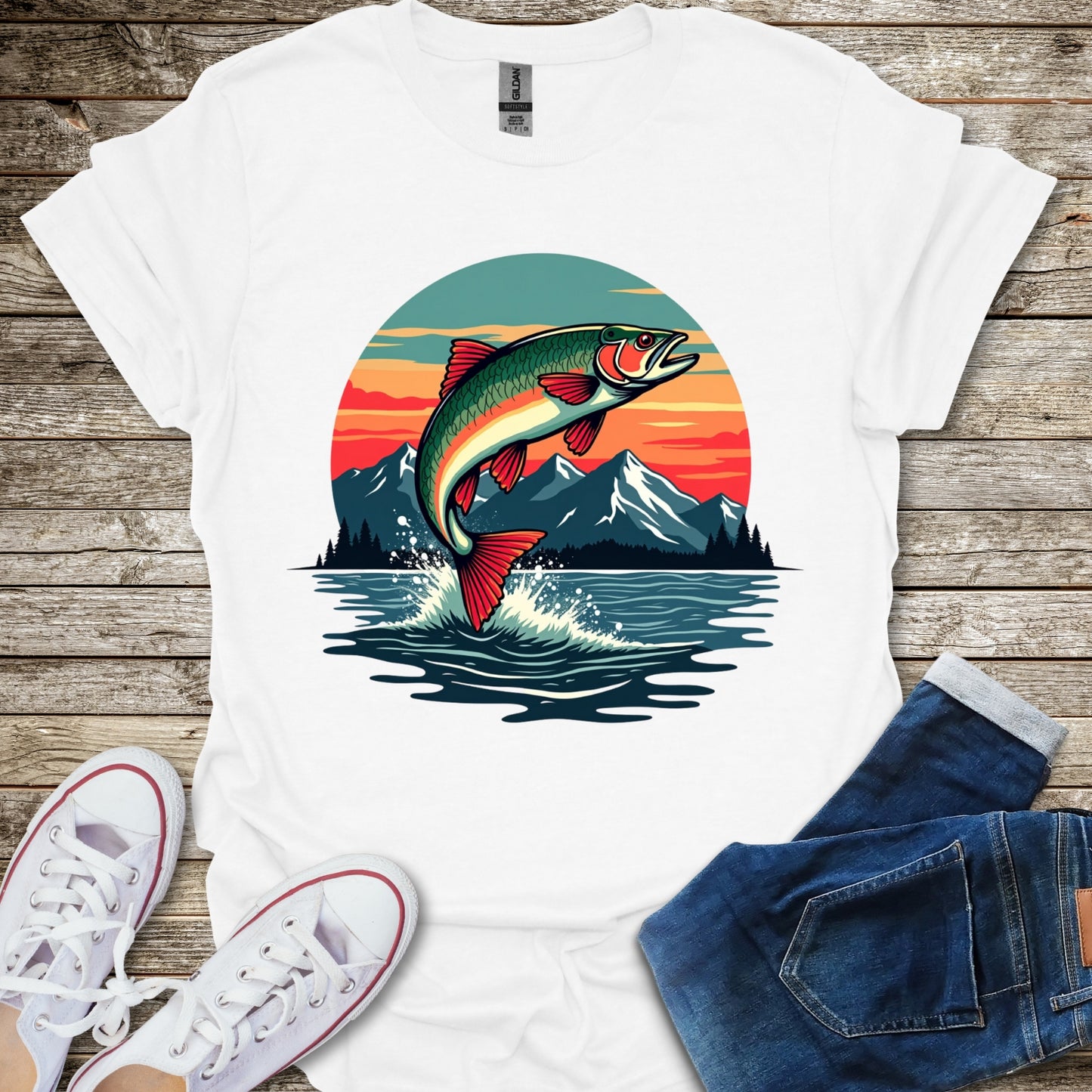 Sunset Fish T-Shirt