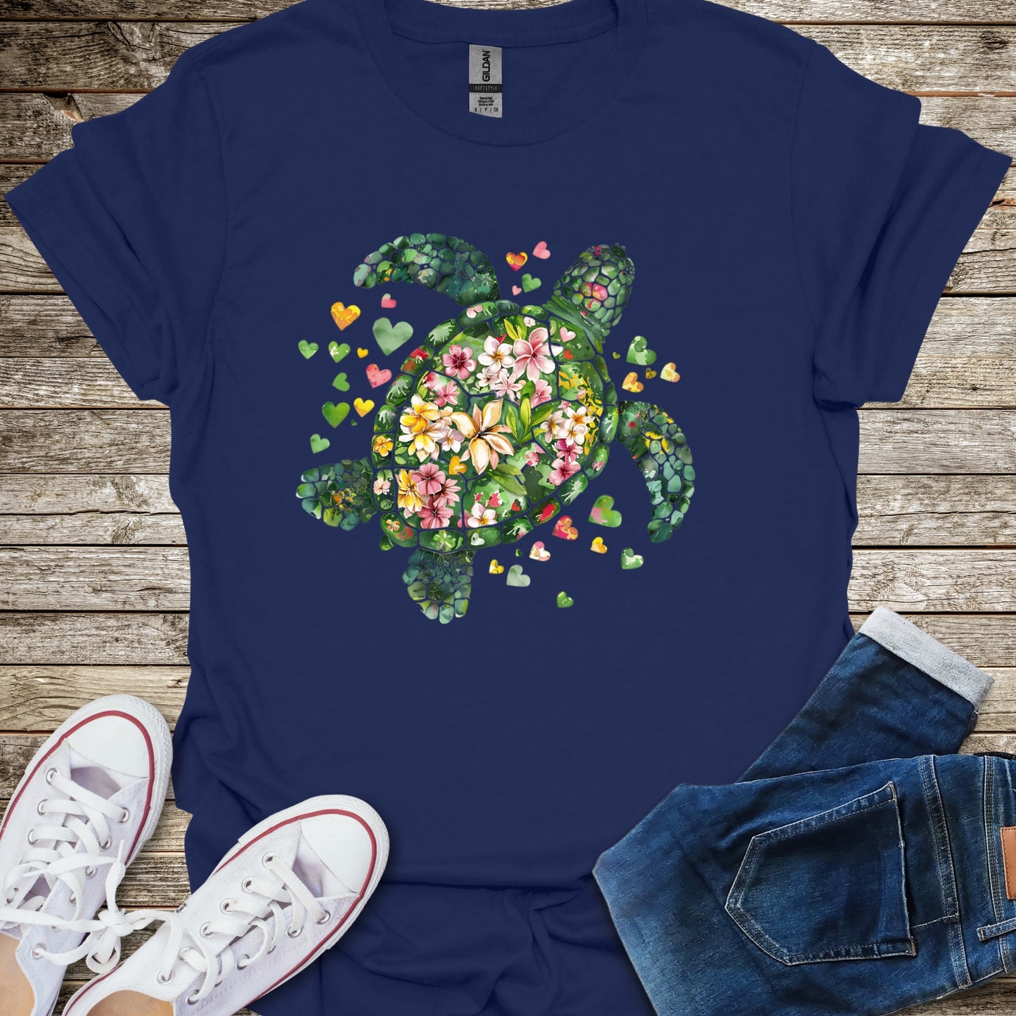 Blossom Sea Turtle T-Shirt