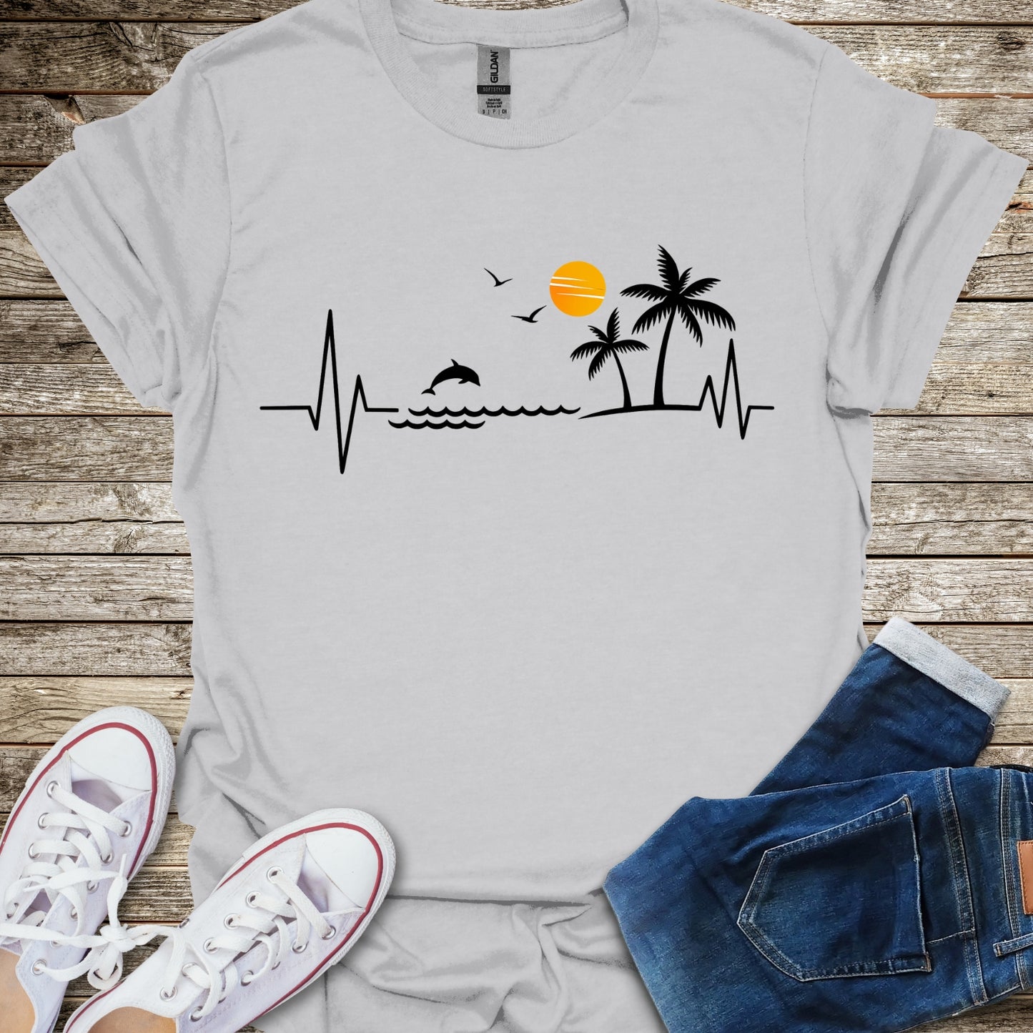 Dolphin Heartbeat T-Shirt