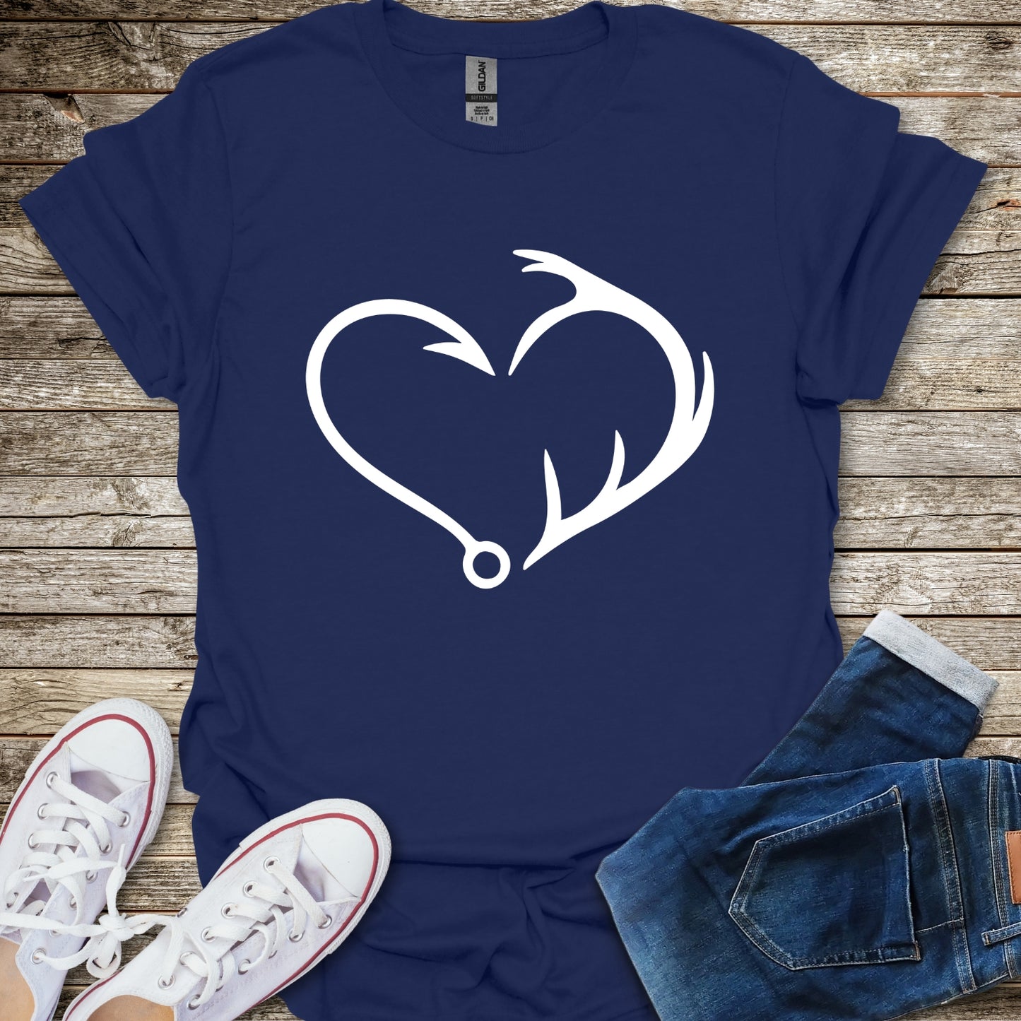 Hook & Antler Heart T-Shirt