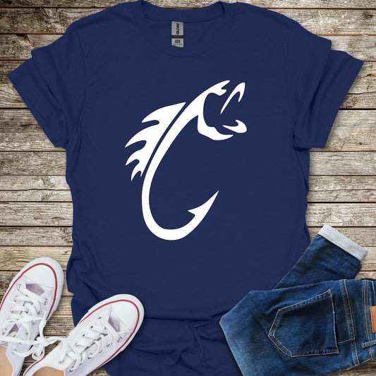 Minimalist Fish Hook T-Shirt