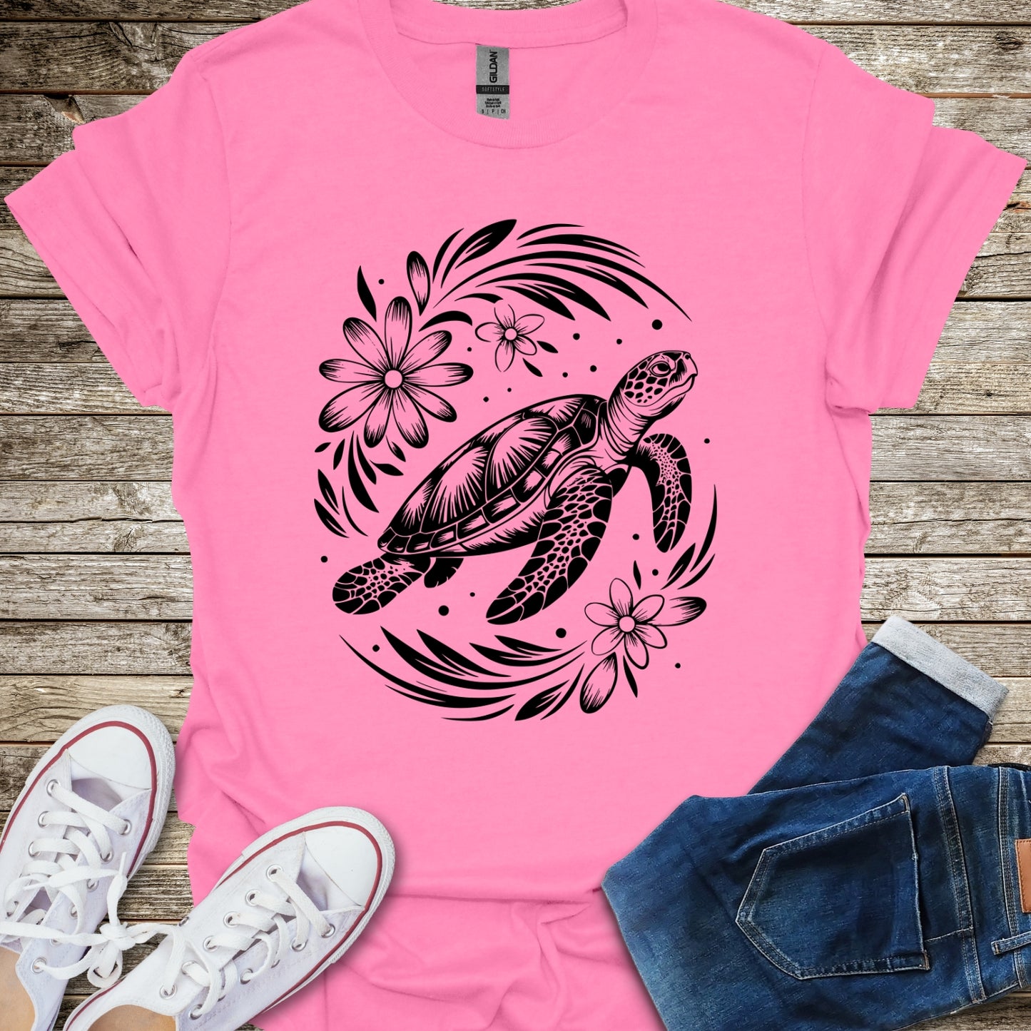 Sea Turtle Bloom T-Shirt