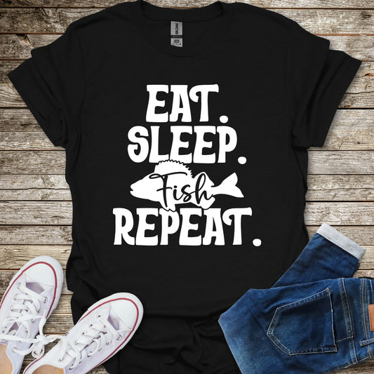 Eat Sleep Fish Repeat T-Shirt